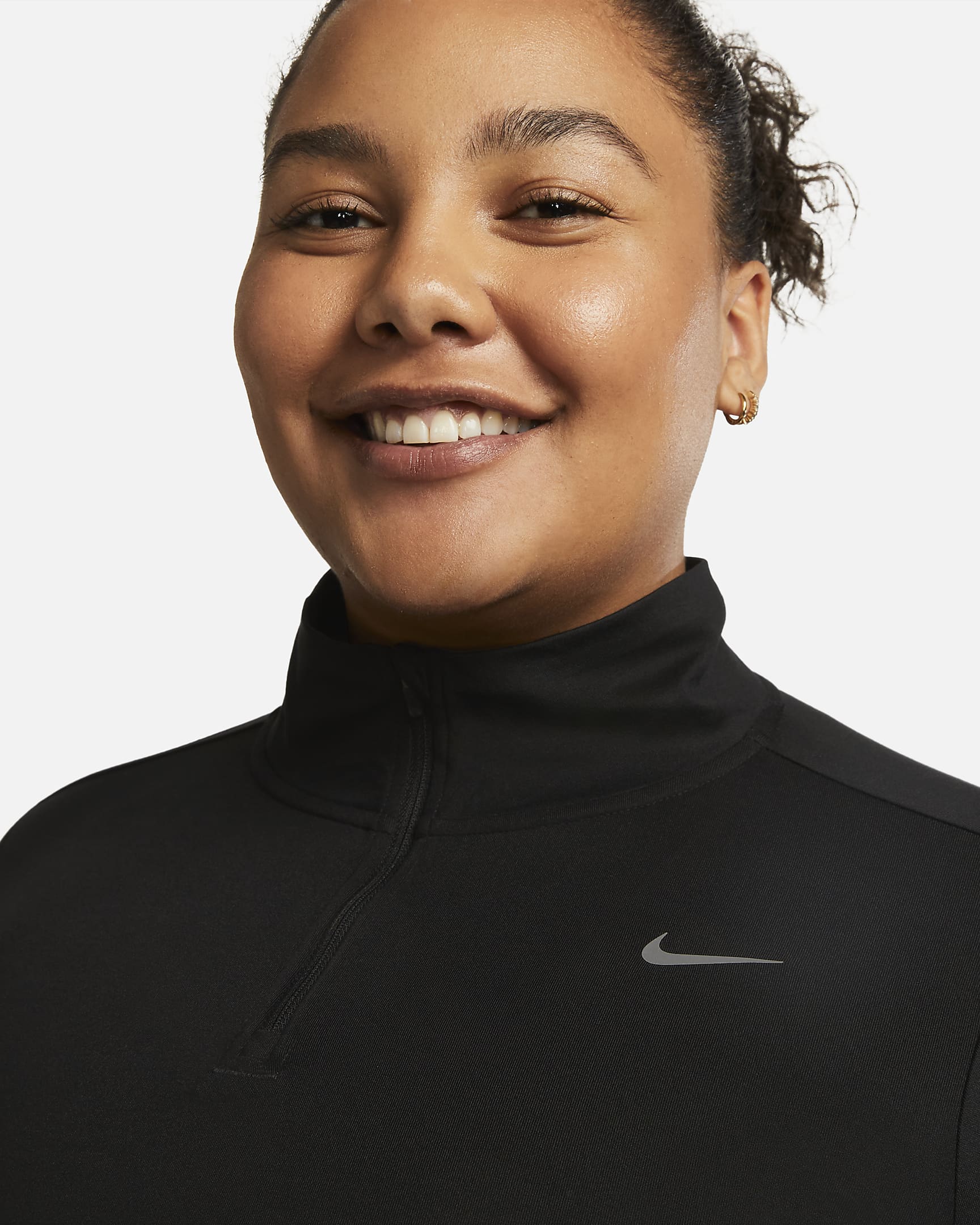 Nike DriFIT Swift UV Women's 1/4Zip Running Top (Plus Size). Nike UK