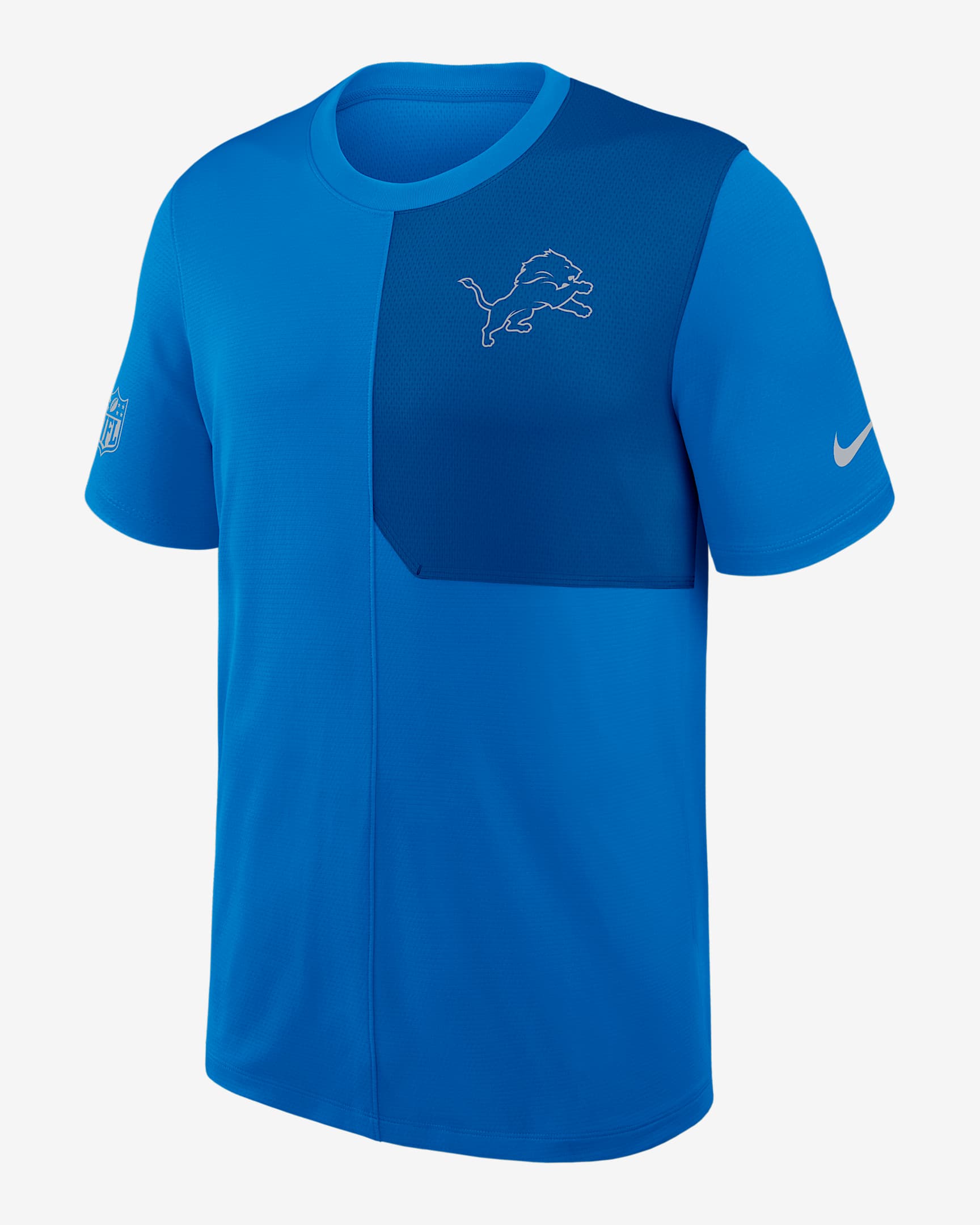 Detroit Lions Sideline Coach Men's Nike Dri-FIT NFL Top - Blue