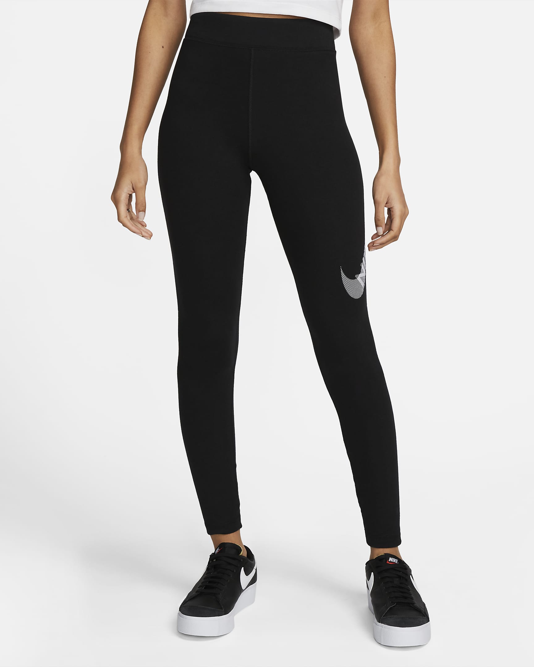 Nike Sportswear Swoosh Women's High-Waisted Leggings. Nike NL