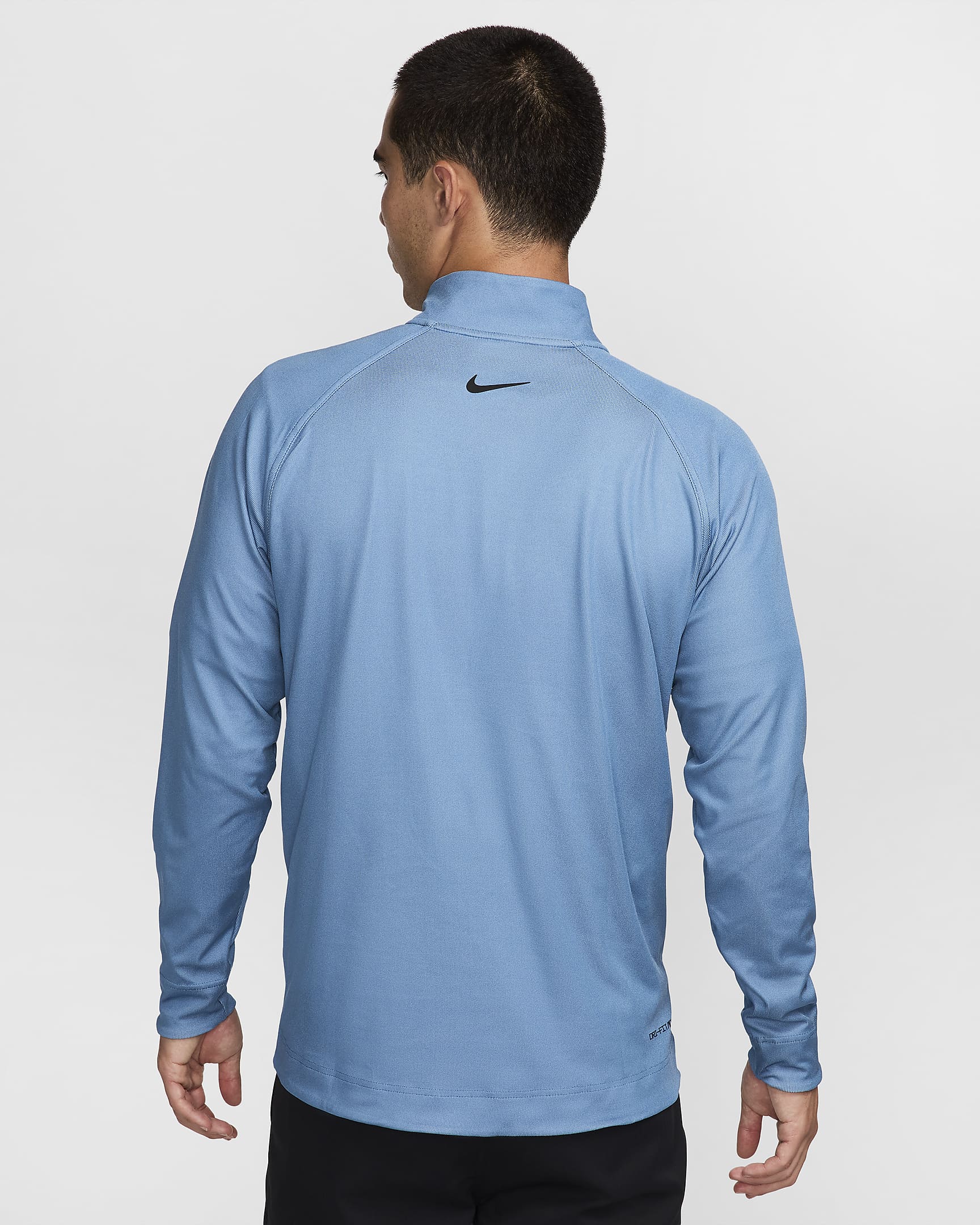 Maglia da golf con zip a metà lunghezza Dri-FIT ADV Nike Tour – Uomo - Aegean Storm/Glacier Blue/Nero