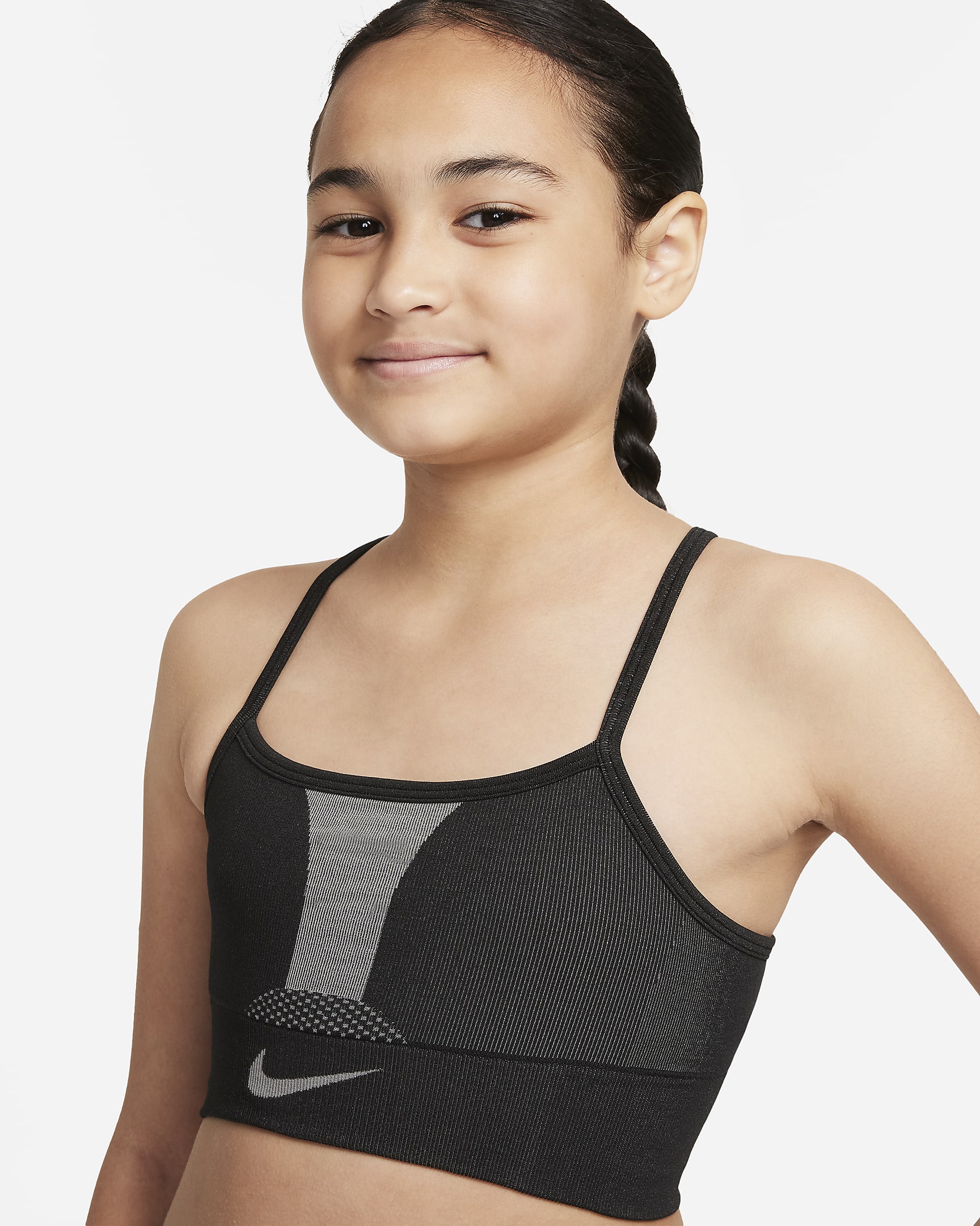 Nike DriFIT Indy Older Kids' (Girls') Sports Bra. Nike NO