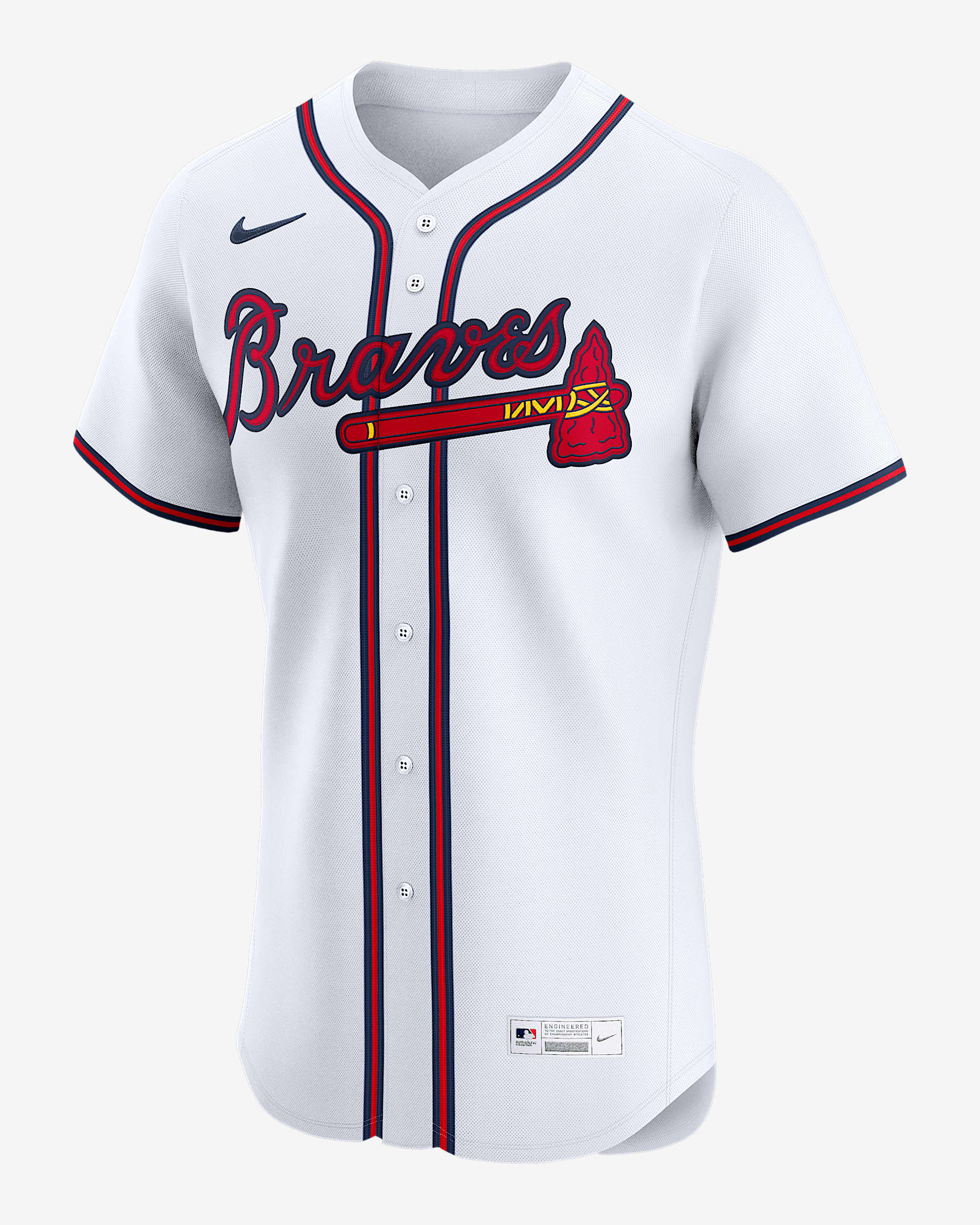 Jersey Nike Dri-FIT ADV de la MLB Elite para hombre Matt Olson Atlanta Braves - Blanco