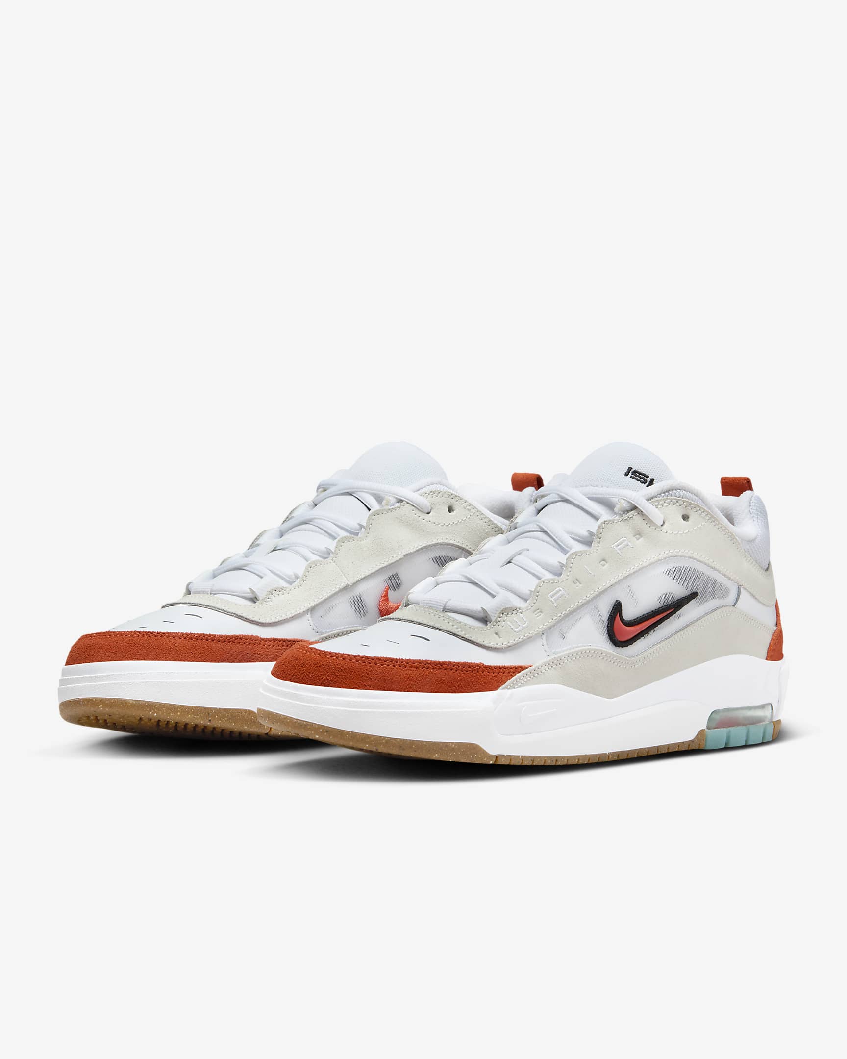 รองเท้าผู้ชาย Nike Air Max Ishod - ขาว/Summit White/ดำ/ส้ม