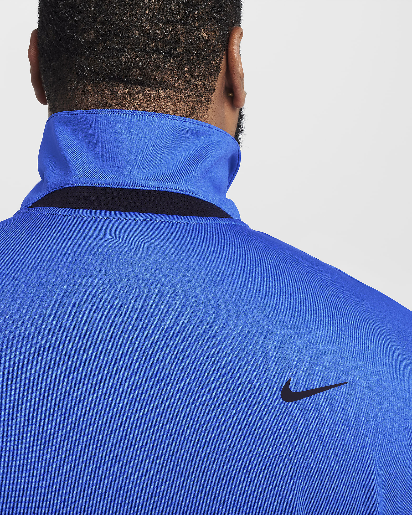 Nike Dri-FIT Tour einfarbiges Golf-Poloshirt für Herren - Hyper Royal/Schwarz