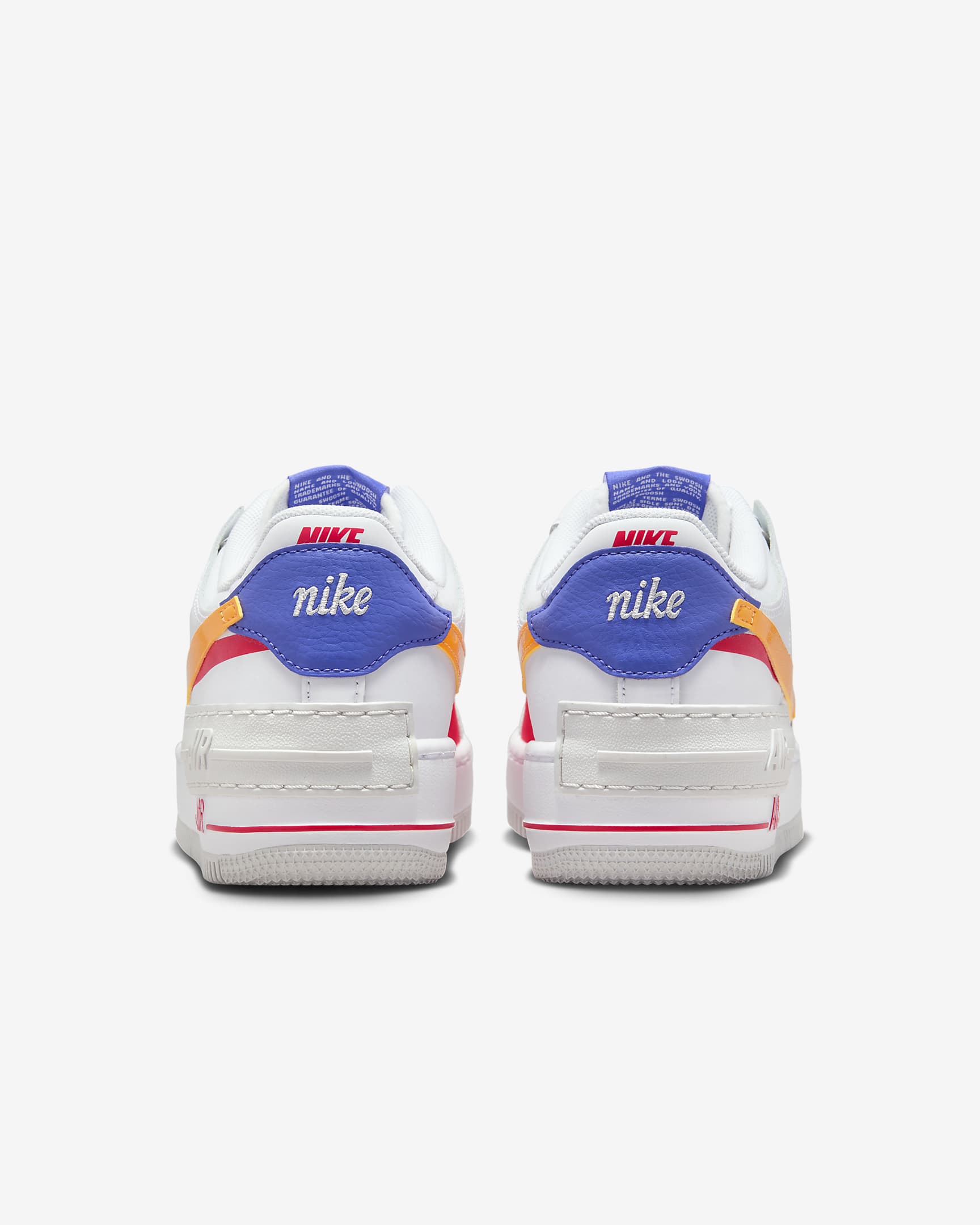 Nike Air Force 1 Shadow Women's Shoes - White/Siren Red/Photon Dust/Sundial