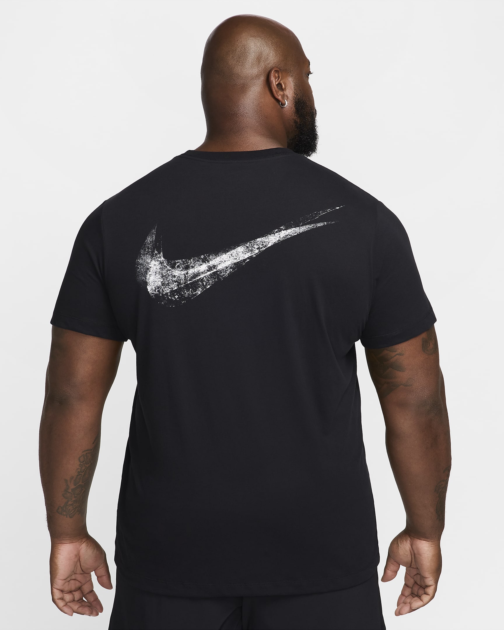 Nike Men's Dri-FIT Fitness T-Shirt - Black