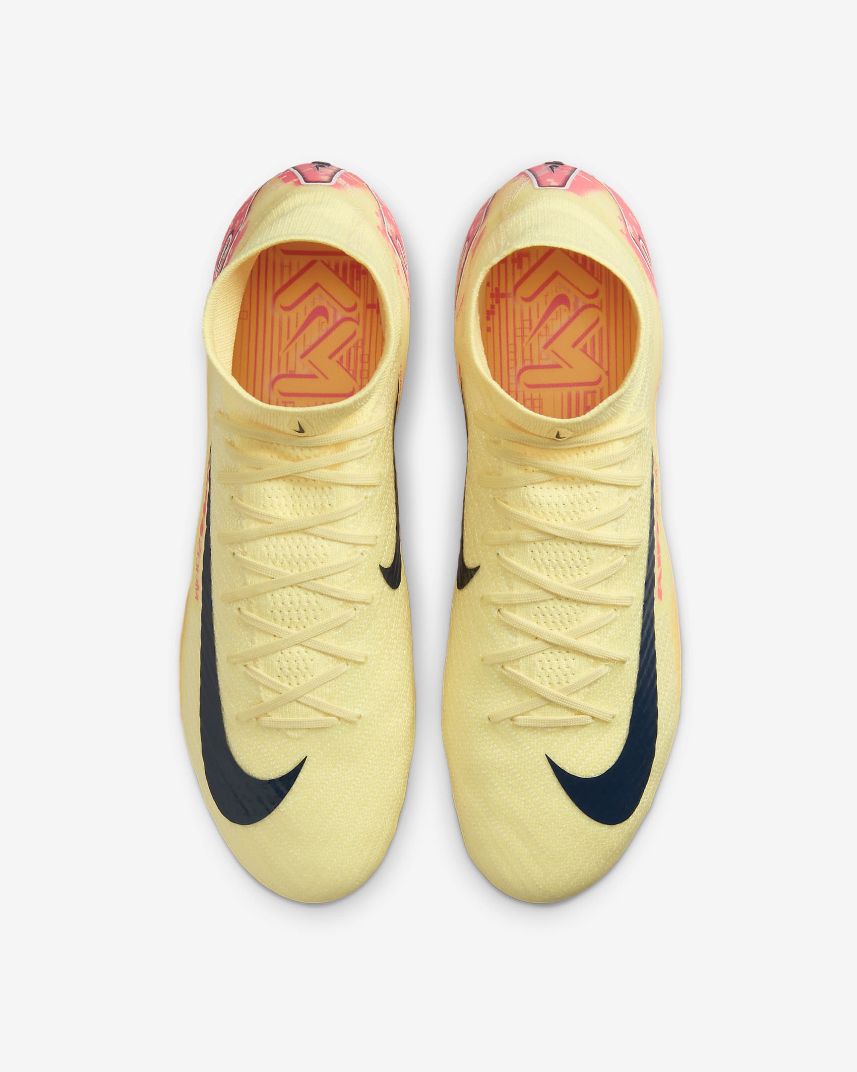 Nike Mercurial Superfly 10 Elite "Kylian Mbappé" FG High-Top-Fußballschuh - Light Laser Orange/Armory Navy