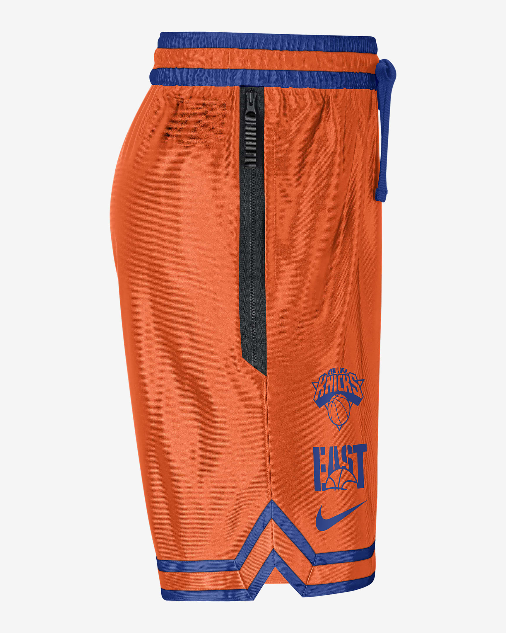 New York Knicks Courtside Men's Nike DriFIT NBA Graphic Shorts.