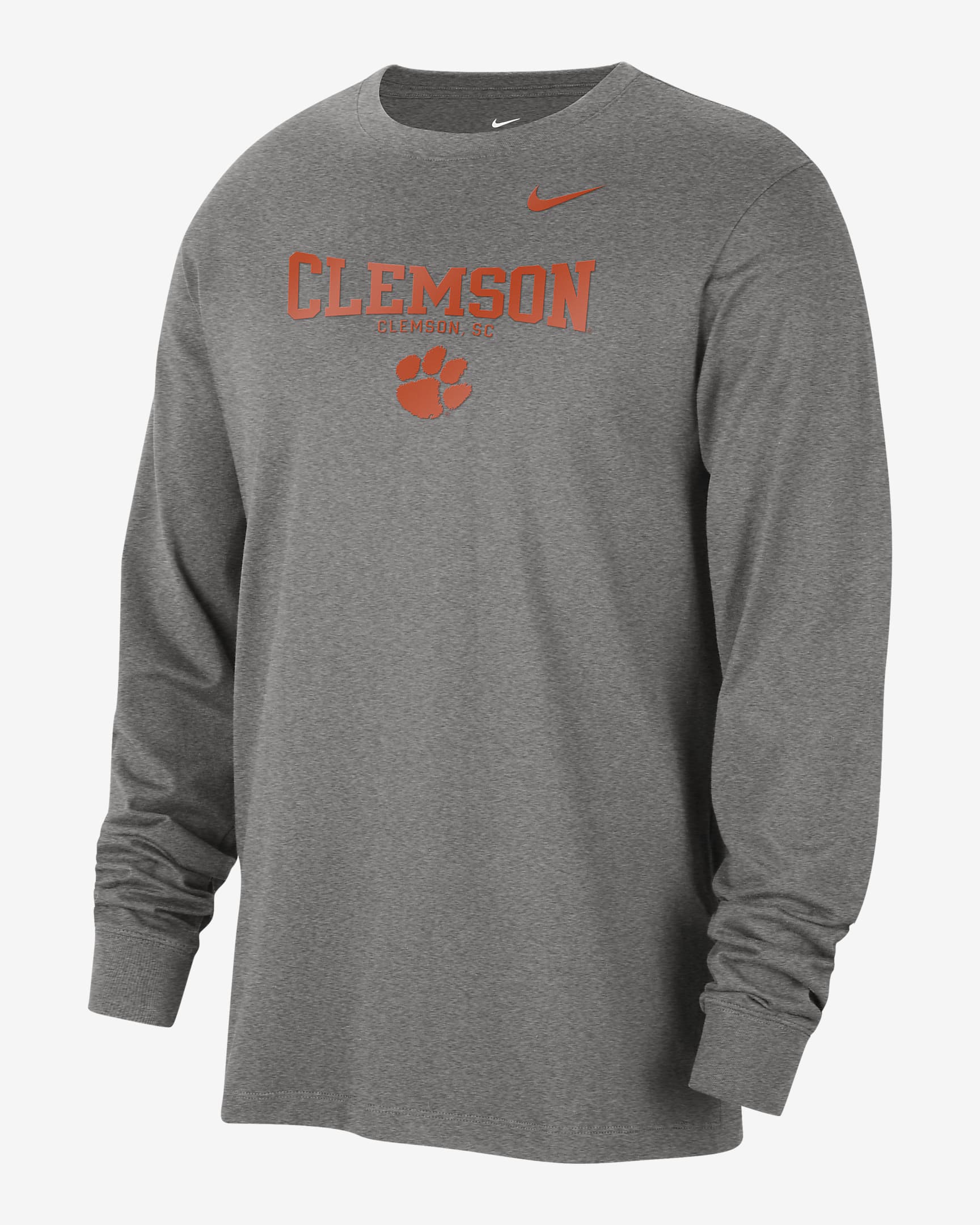 Clemson Men's Nike College Crew-Neck Long-Sleeve T-Shirt. Nike.com