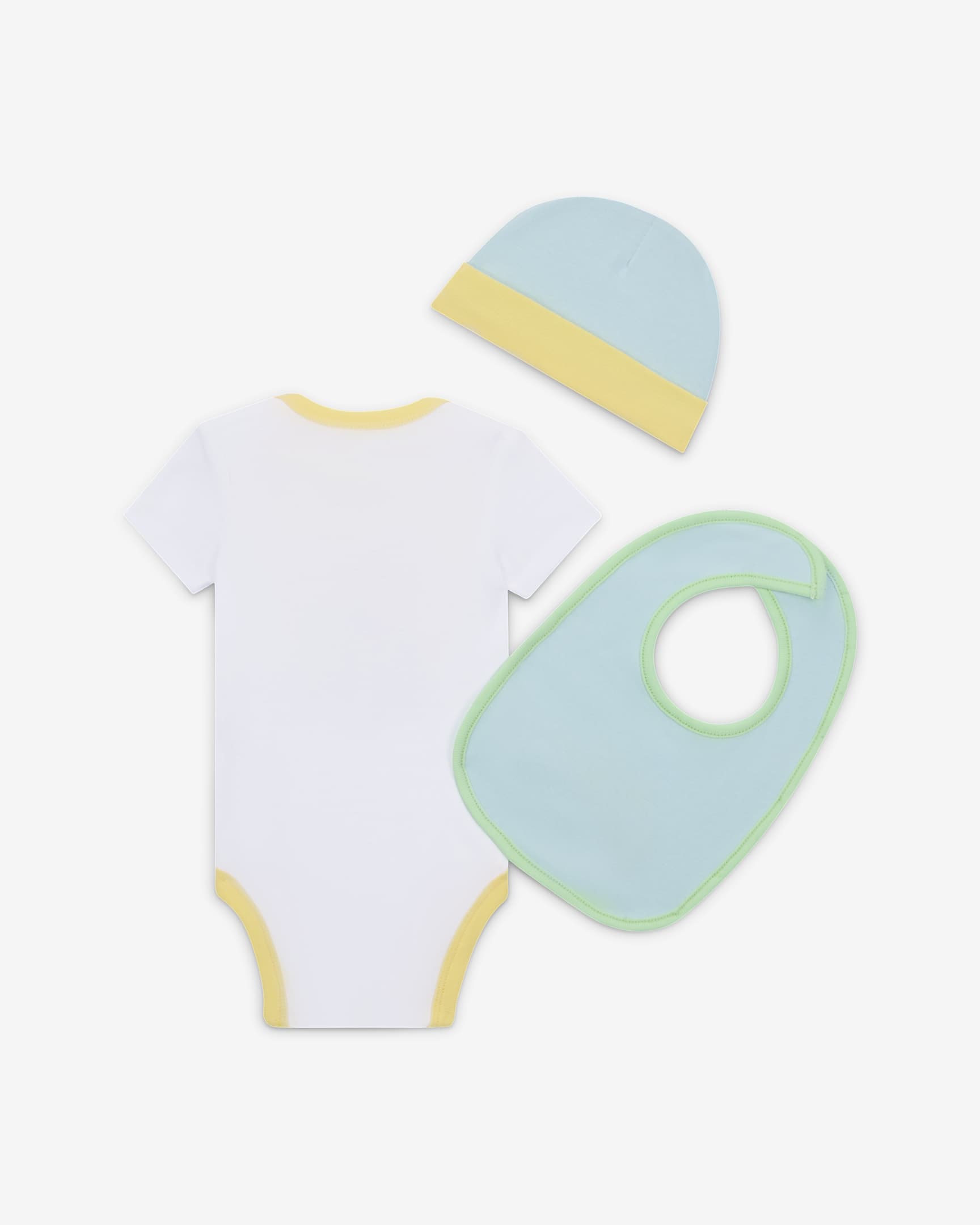 Conjunto de body de tres piezas para bebé (0 a 9 meses) Nike Summer of Swoosh - Azul glacial