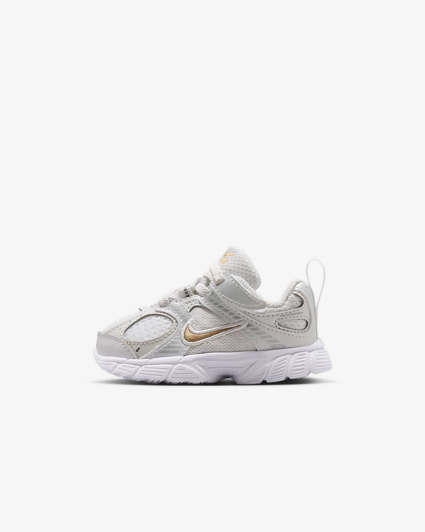 Nike V5 RNR-sko til babyer/småbørn - hvid/Metallic Silver/Photon Dust/Metallic Gold