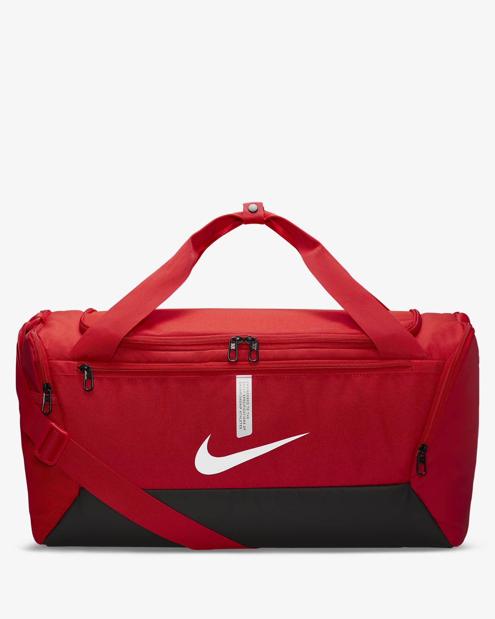 Nike Academy Team Football Duffel Bag (Small, 41L) - University Red/Black/White