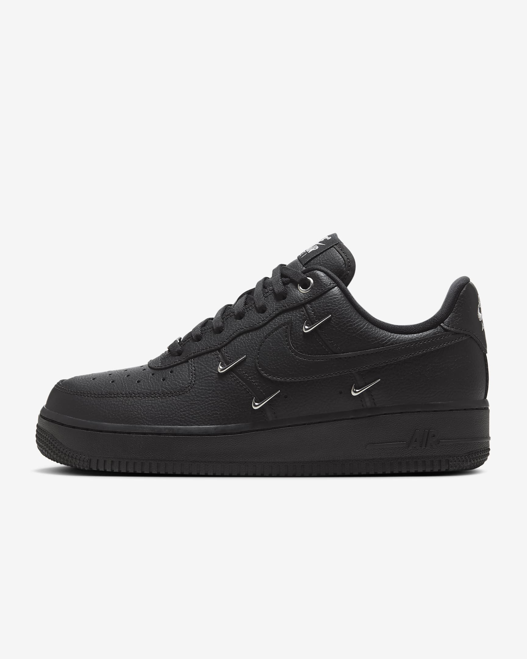 Chaussure Nike Air Force 1 '07 LX pour femme - Noir/Noir/Metallic Silver/Noir