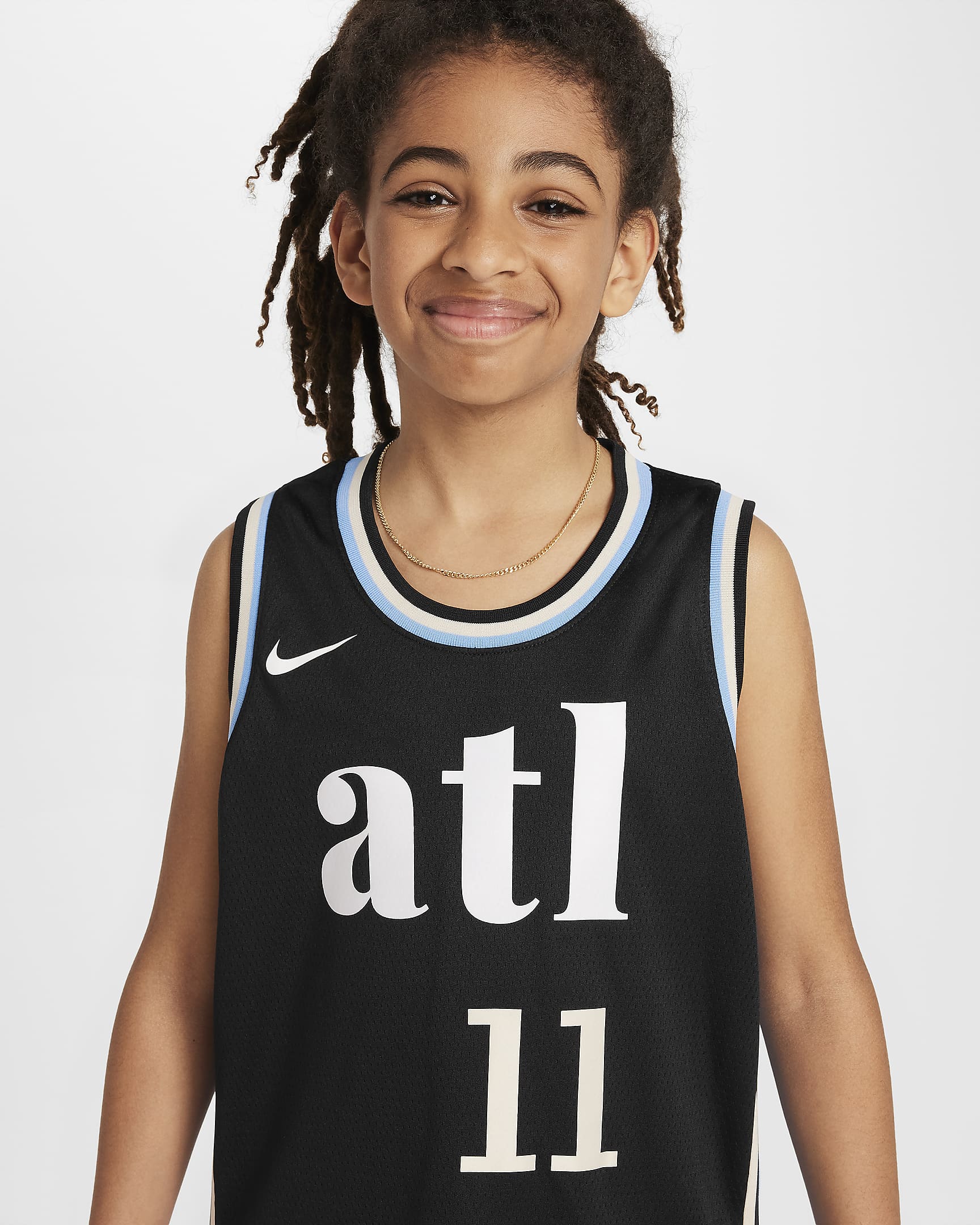 Trae Young Atlanta Hawks 2023/24 City Edition Older Kids' Nike Dri-FIT ...