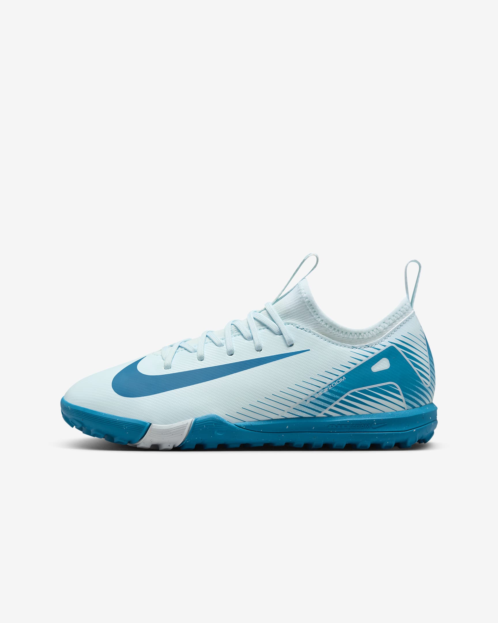 Nike Jr. Mercurial Vapor 16 Academy Little/Big Kids' TF Low-Top Soccer Shoes - Glacier Blue/Blue Orbit