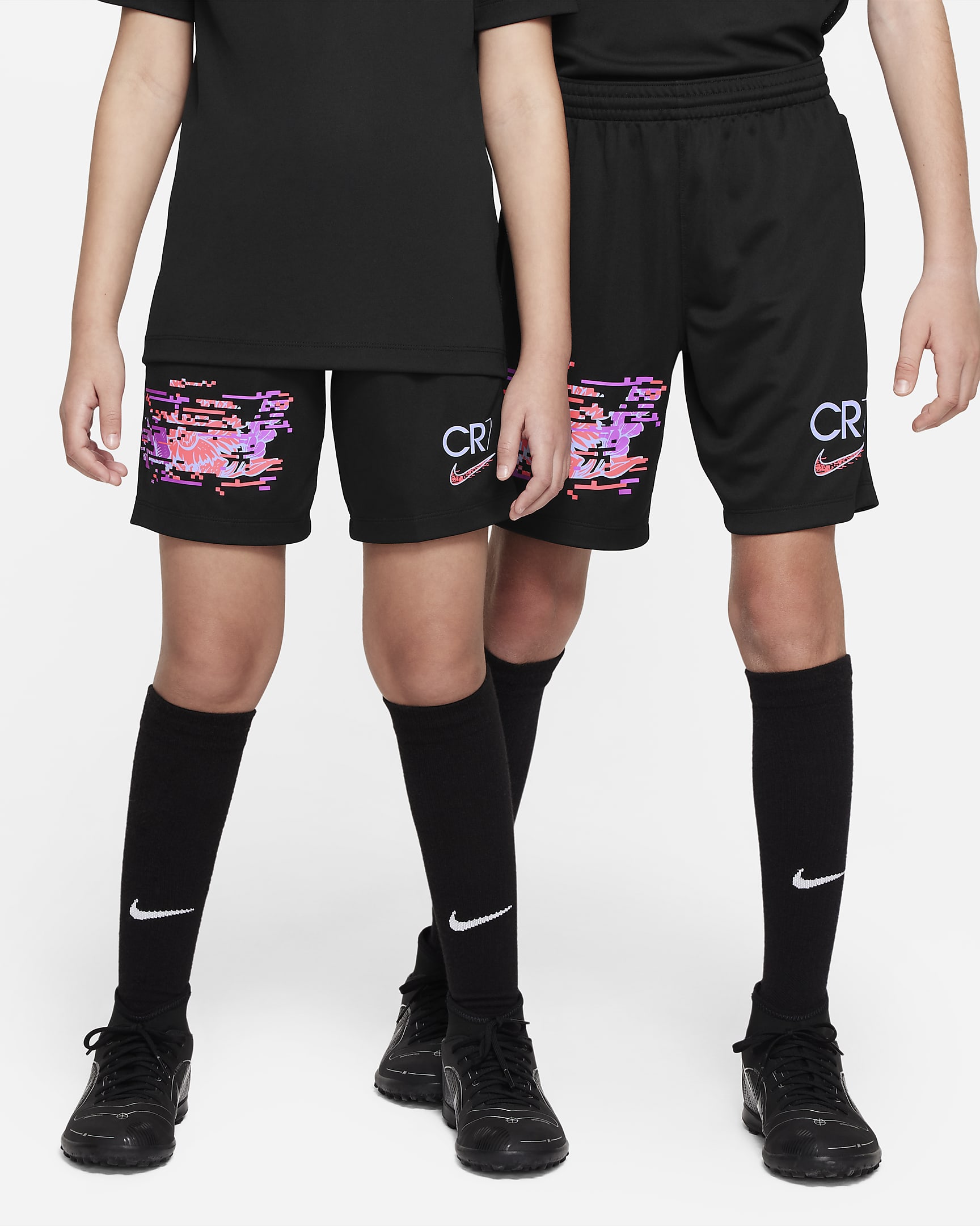 CR7 Older Kids' Football Shorts - Black