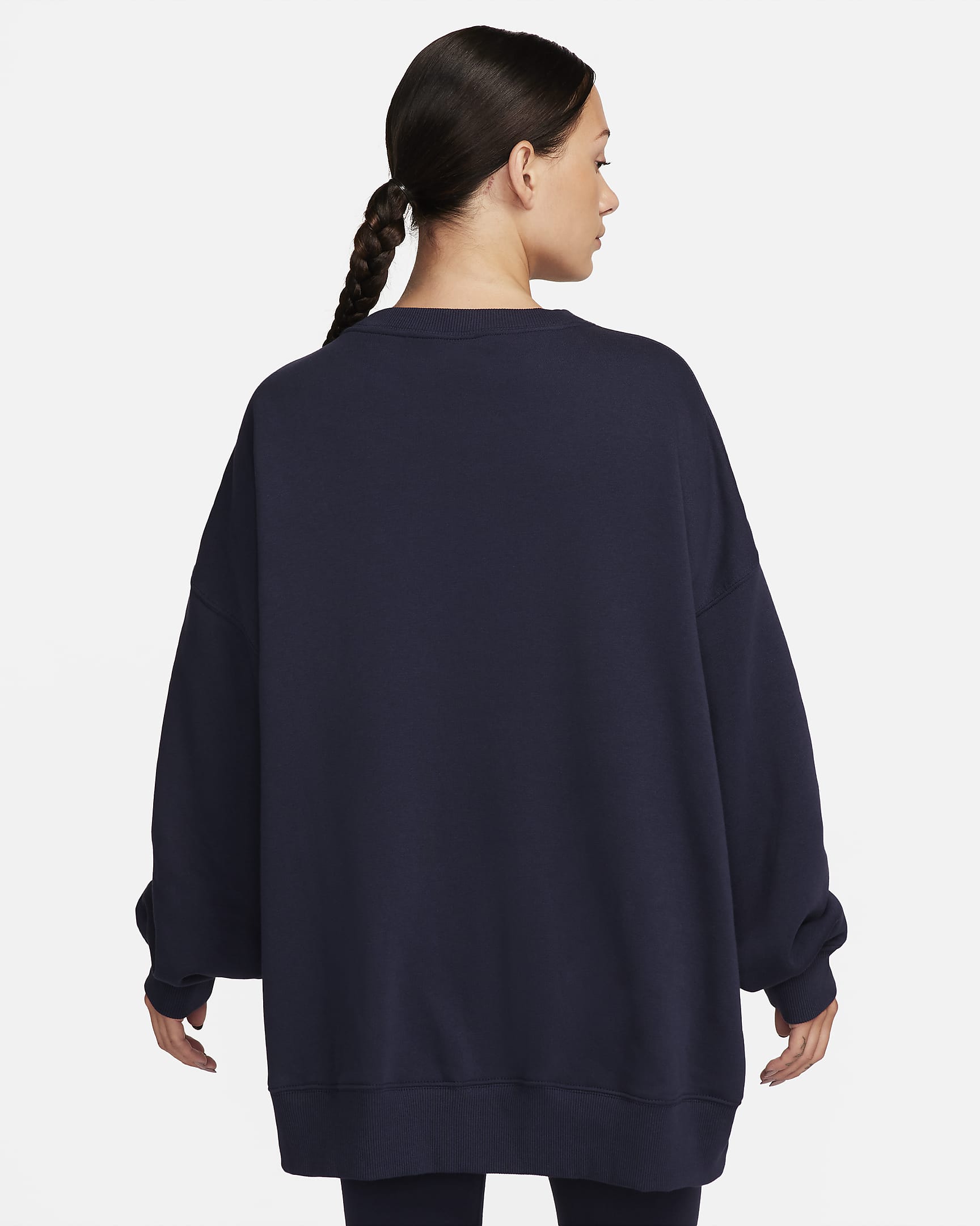 Nike Sportswear Women's Oversized Fleece CrewNeck Sweatshirt. Nike UK