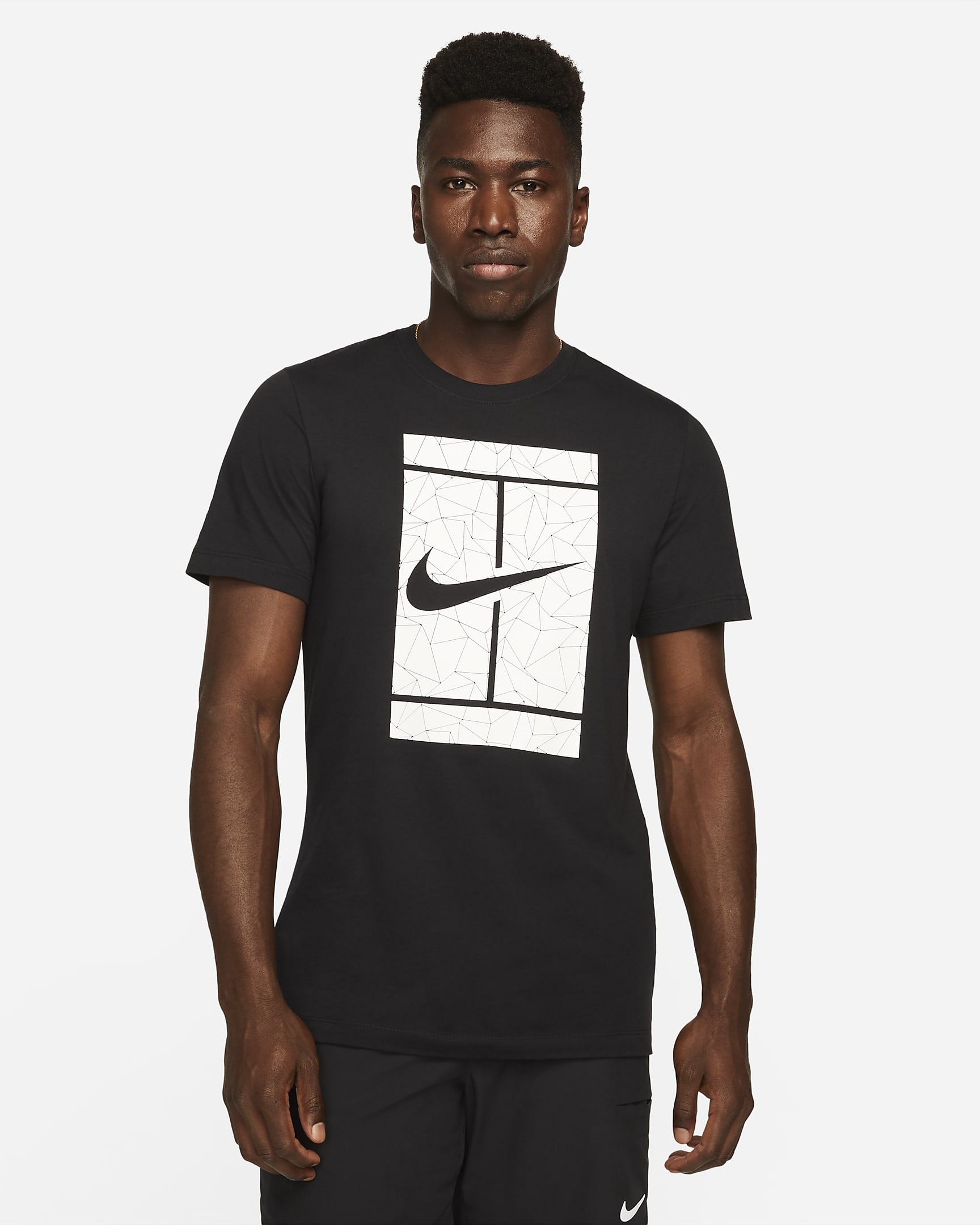Playera de tenis estacional para hombre NikeCourt - Negro