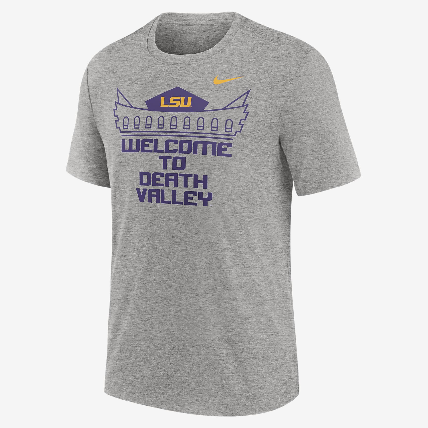 LSU Tigers Local Campus Time Honored Tradition Men's Nike College T-Shirt - Dark Grey Heather