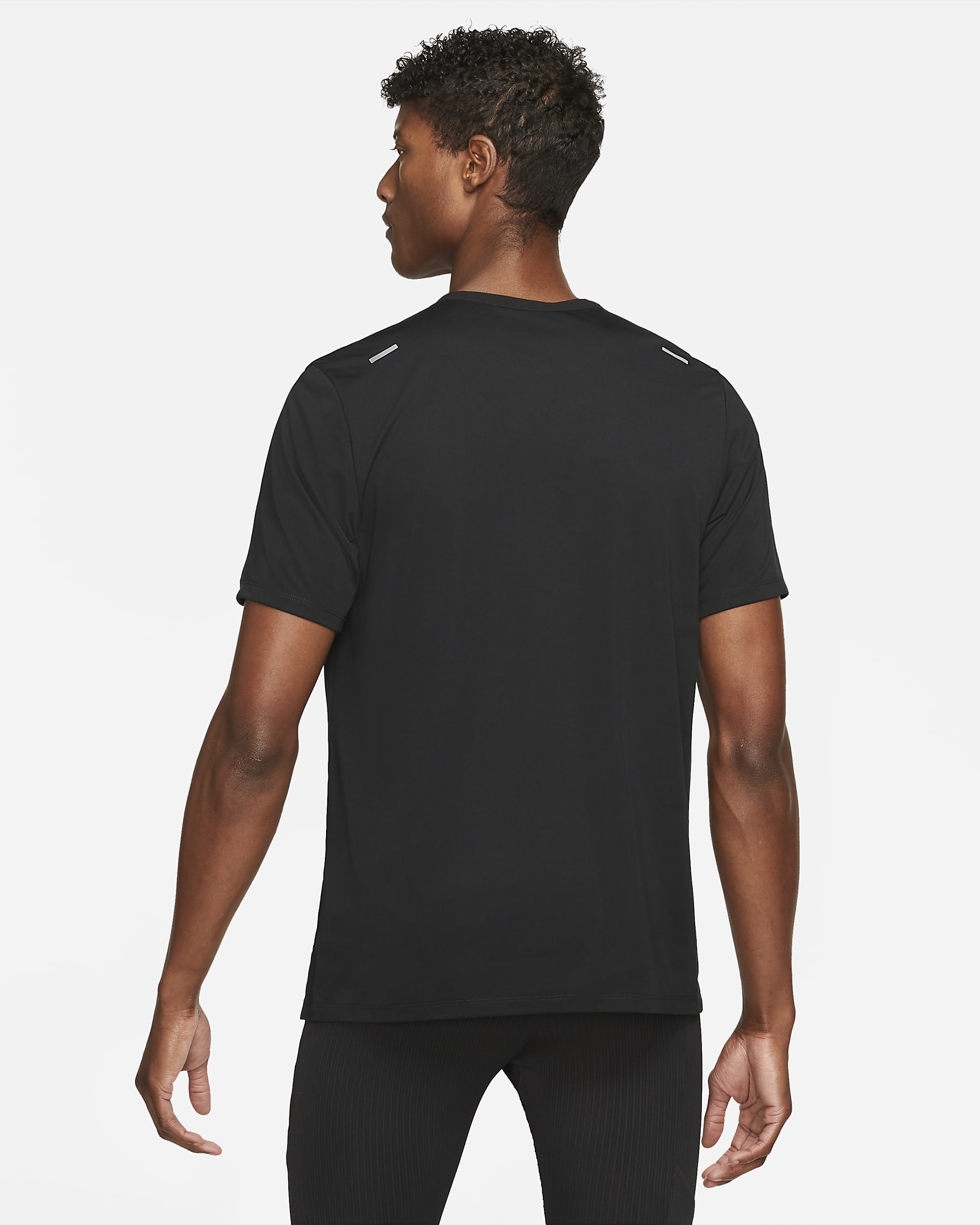 Nike Rise 365 Dri-FIT kortermet løpeoverdel til herre - Svart