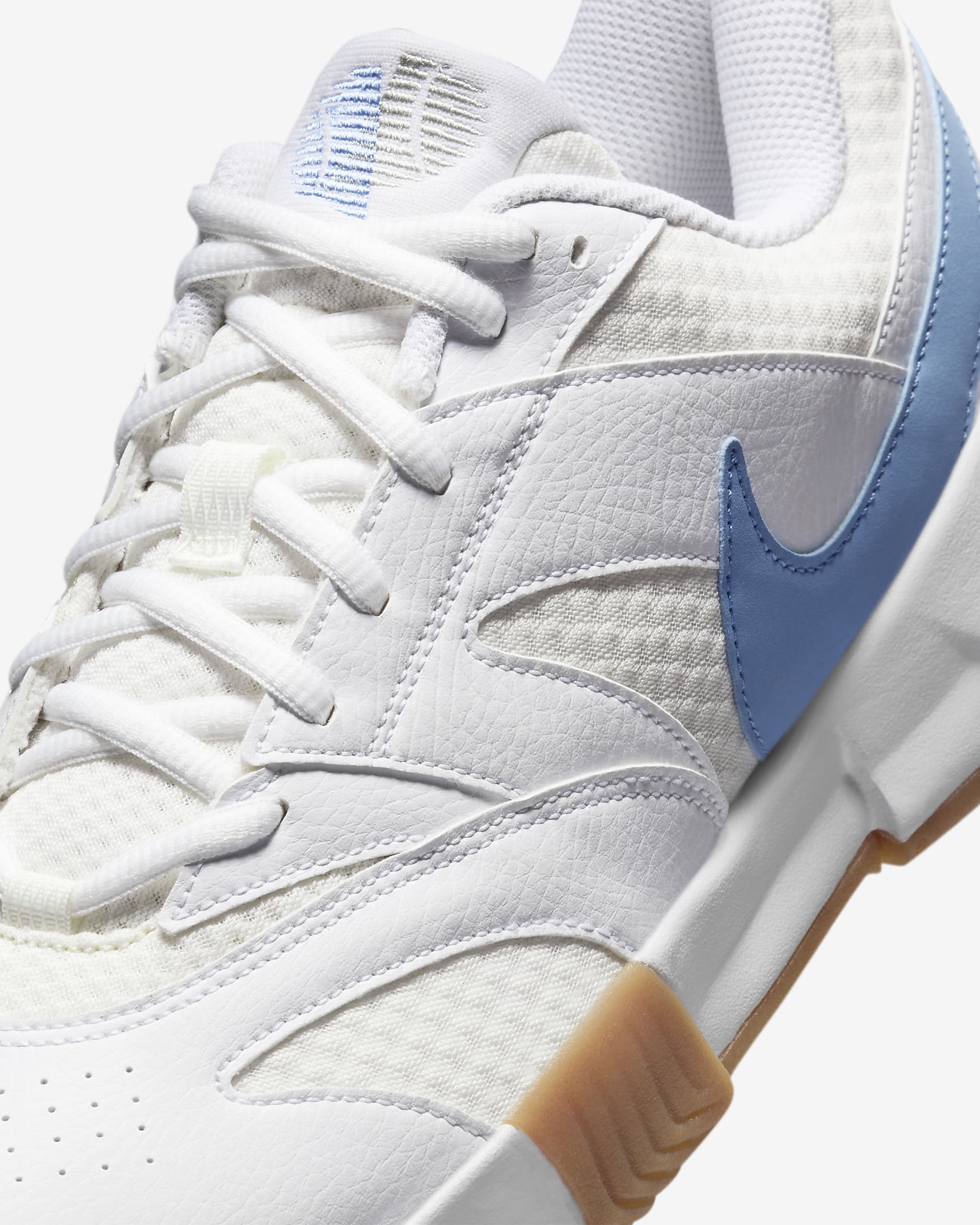 NikeCourt Lite 4 男款網球鞋 - 白色/Sail/Gum Light Brown/Light Blue