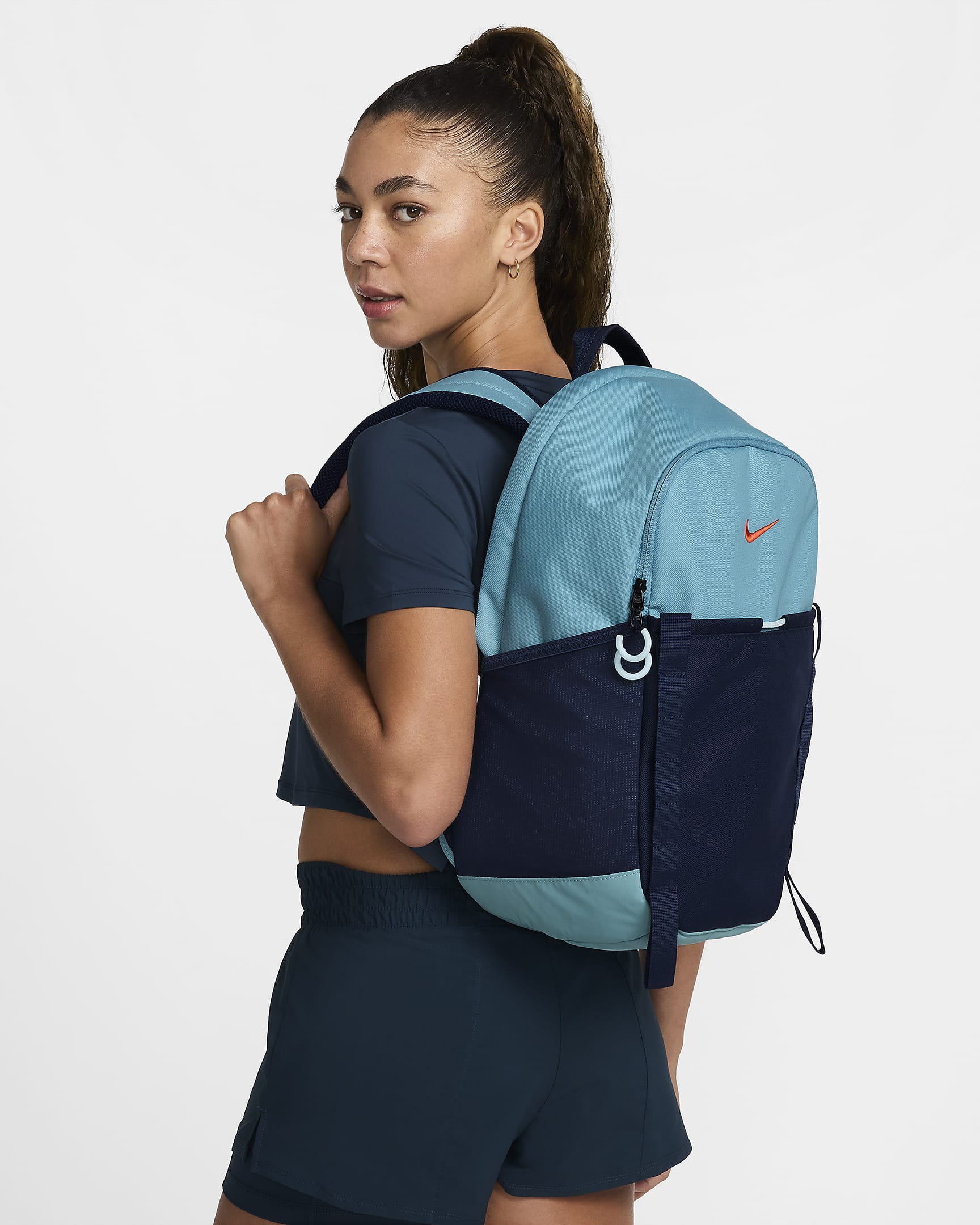 Nike Hike Day Pack (24L) - Denim Turquoise/Midnight Navy/Vintage Coral