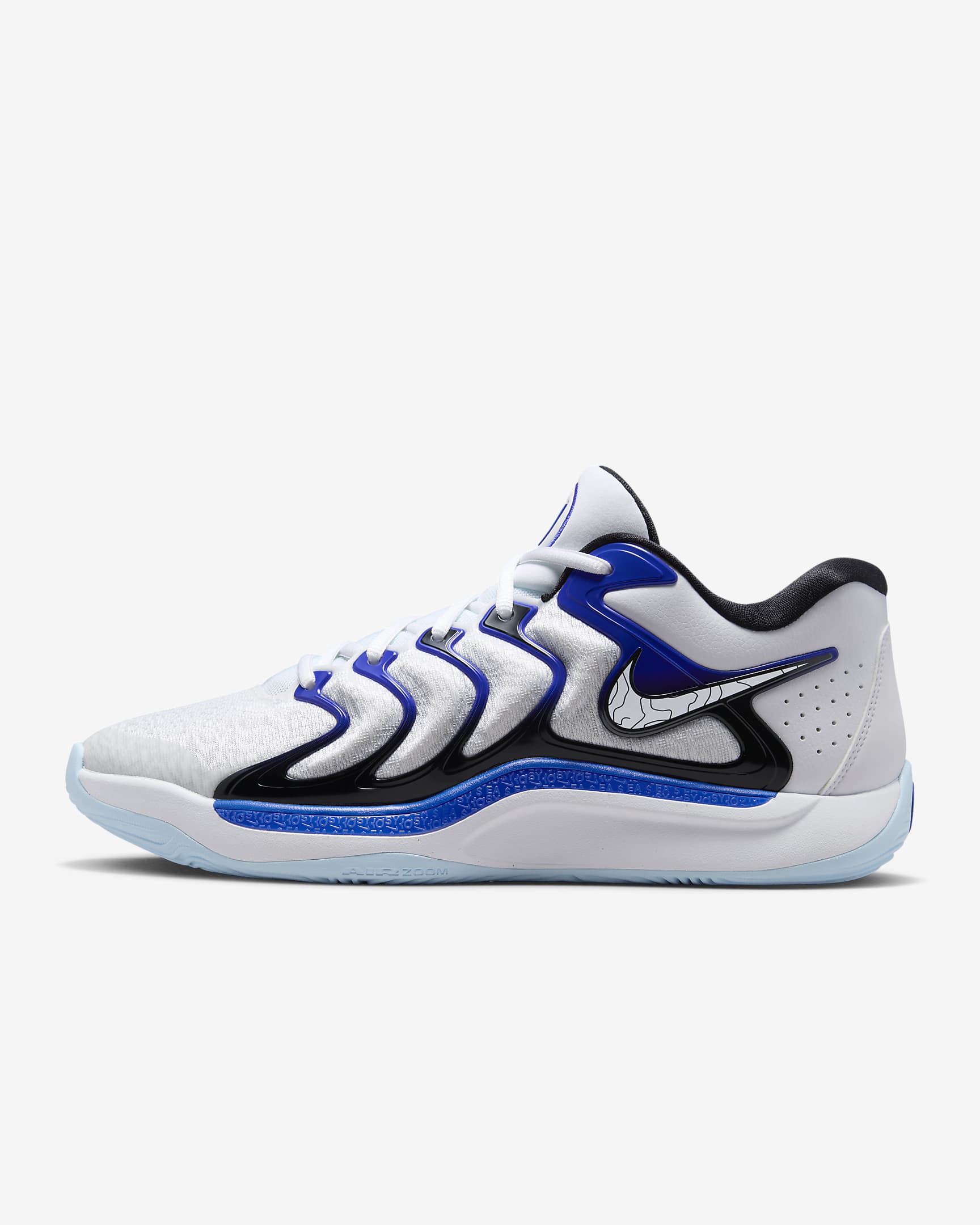 Tenis de básquetbol KD17 - Blanco/Negro/Royal juego/Blanco