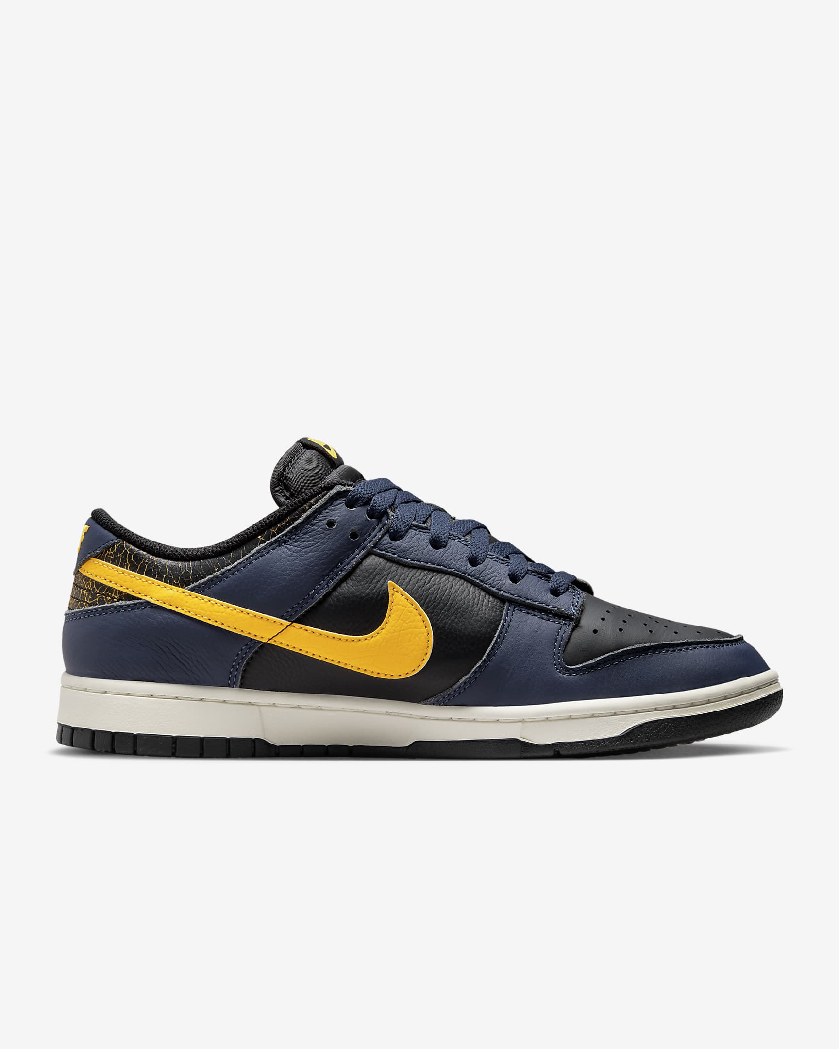 Nike Dunk Low Retro Men's Shoes - Black/Midnight Navy/Sail/Tour Yellow