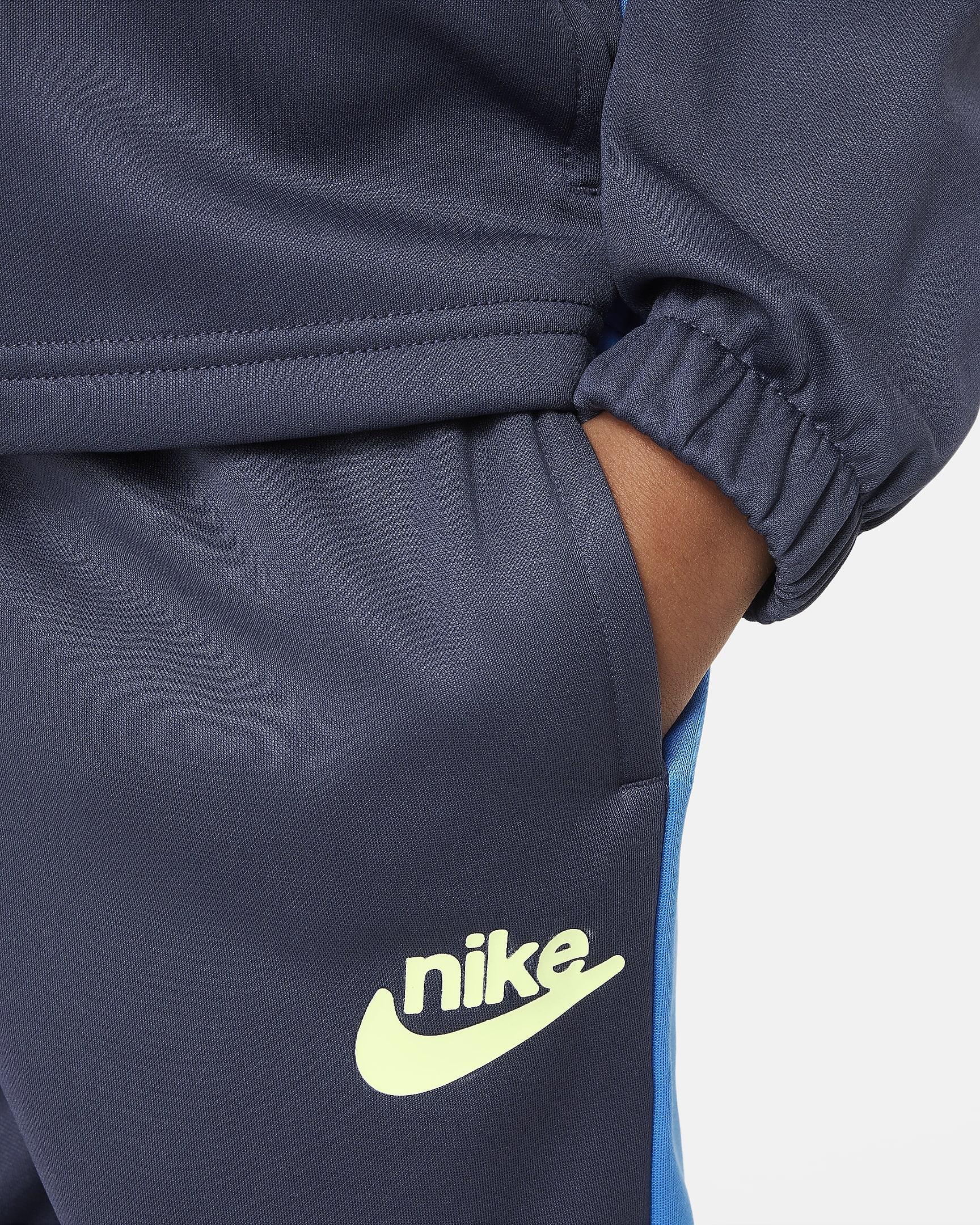 Nike Dri-FIT Colorblocked Little Kids' 2-Piece Full-Zip Set - Thunder Blue