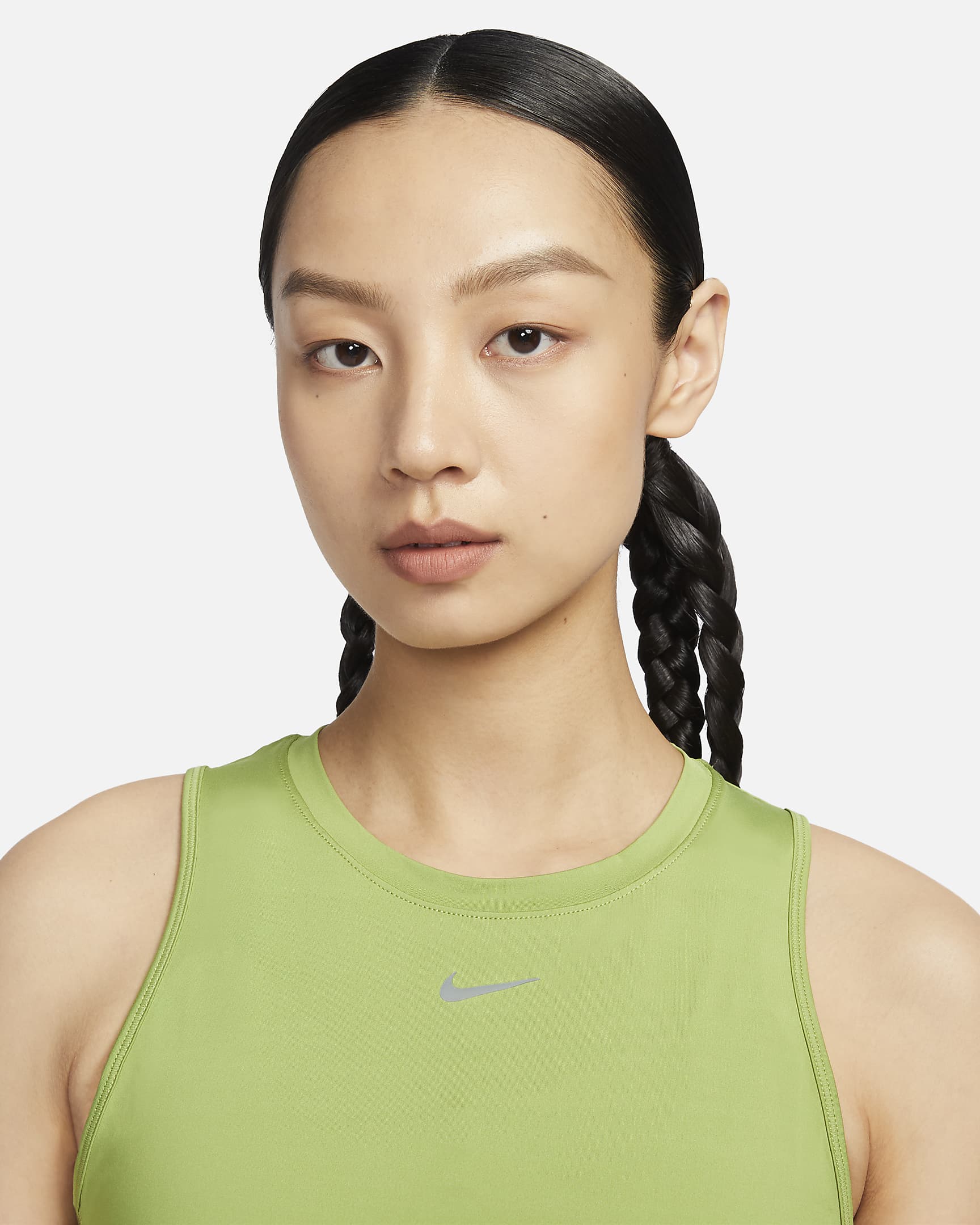 Nike One Classic Women's Dri-FIT Tank Top - Pear/Black