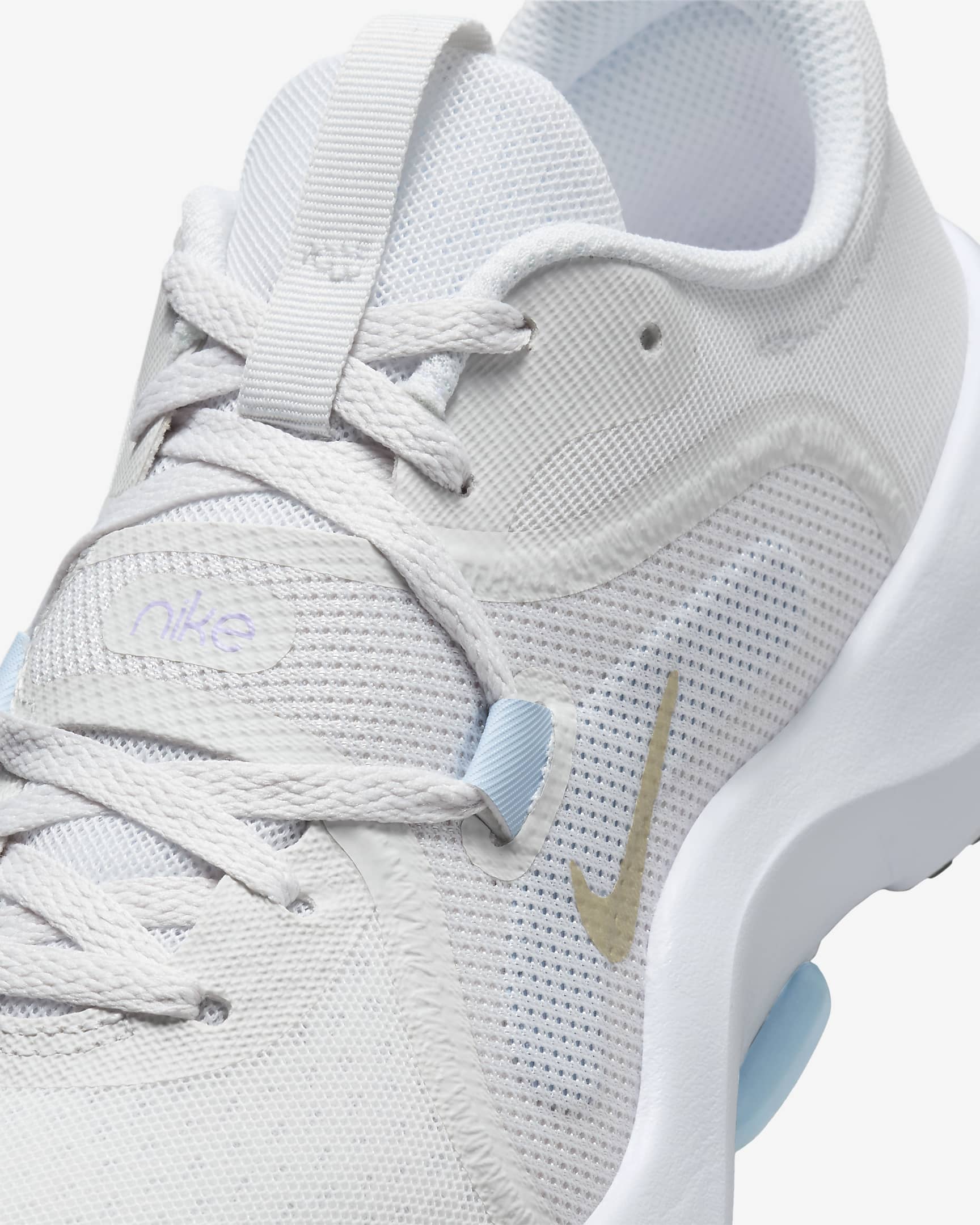 Nike In-Season TR 13 Women's Workout Shoes - Platinum Tint/Light Armory Blue/Lilac Bloom/Metallic Gold Grain