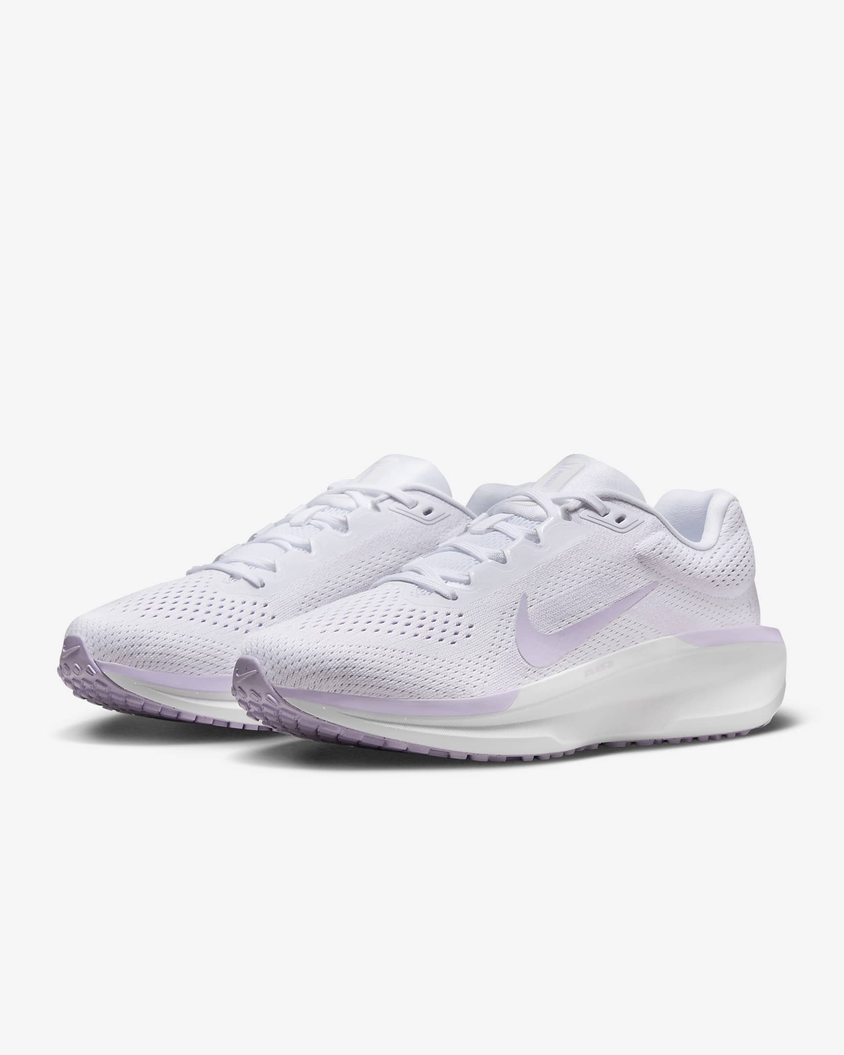 Nike Winflo 11 Women's Road Running Shoes - White/White/Lilac Bloom/Lilac Bloom