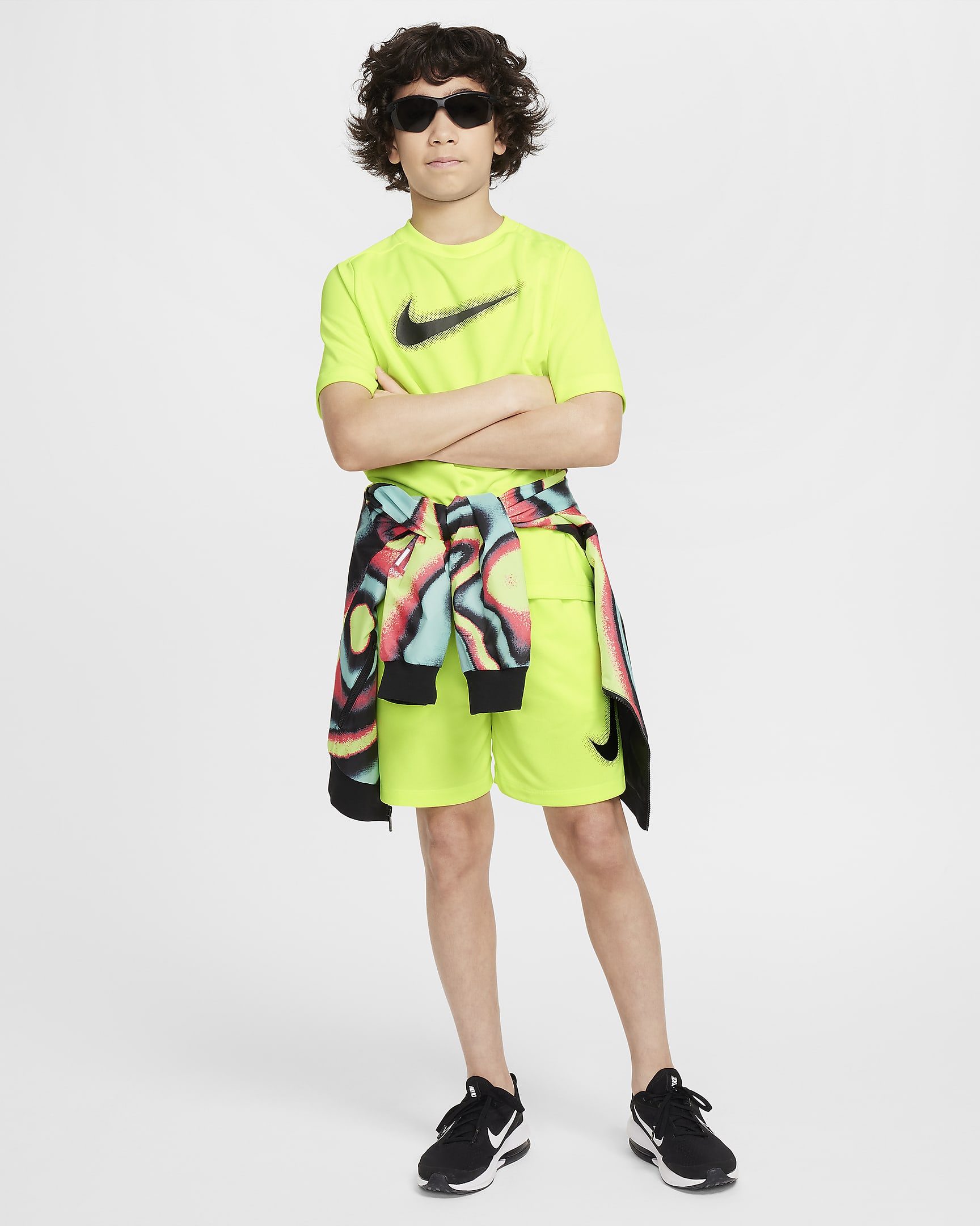 Nike Multi Big Kids' (Boys') Dri-FIT Graphic Training Top. Nike.com