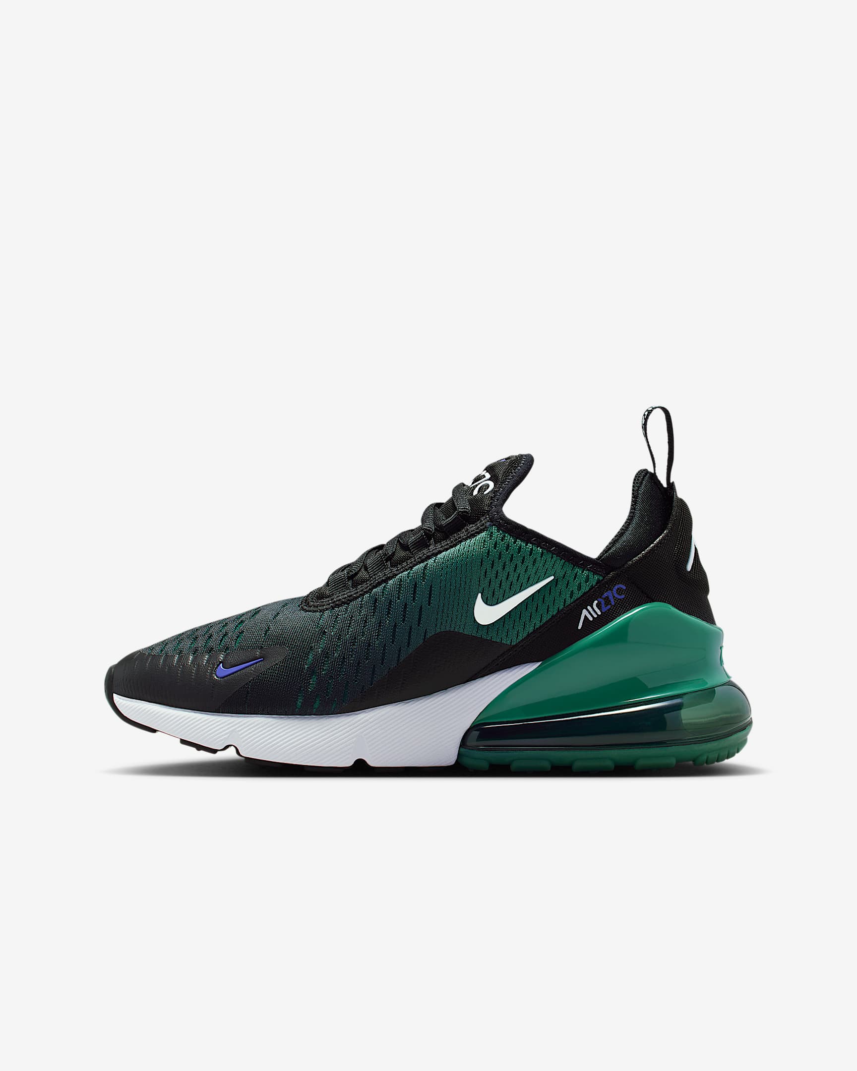 Chaussure Nike Air Max 270 pour ado - Noir/Evergreen Aura/Deep Night/Blanc