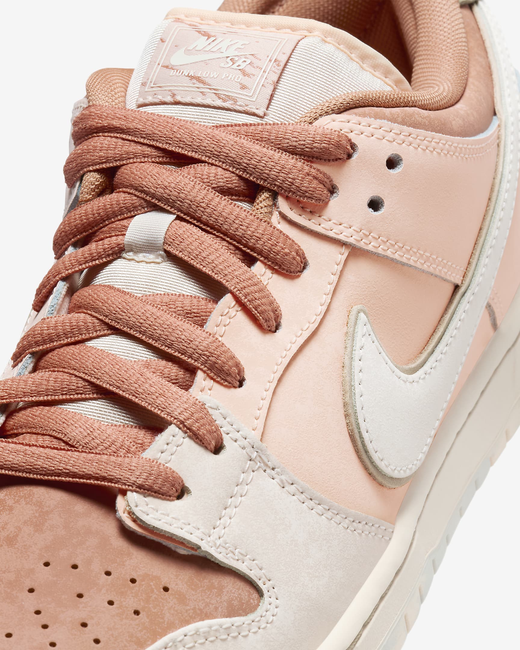 รองเท้าสเก็ตบอร์ด Nike SB Dunk Low Pro Premium - Amber Brown/Crimson Tint/Hemp/Guava Ice