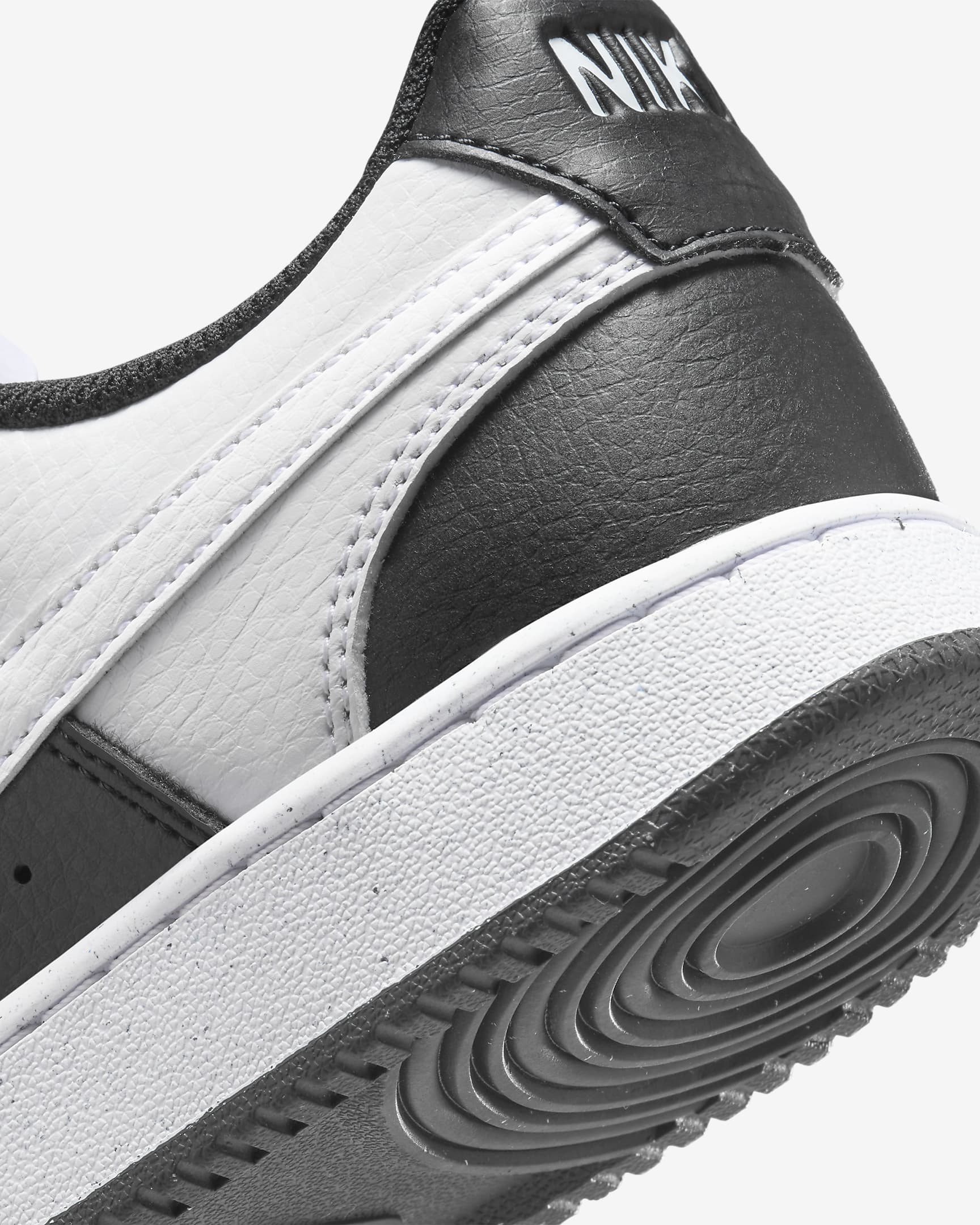 Nike Court Vision Low Next Nature-sko til kvinder - sort/hvid