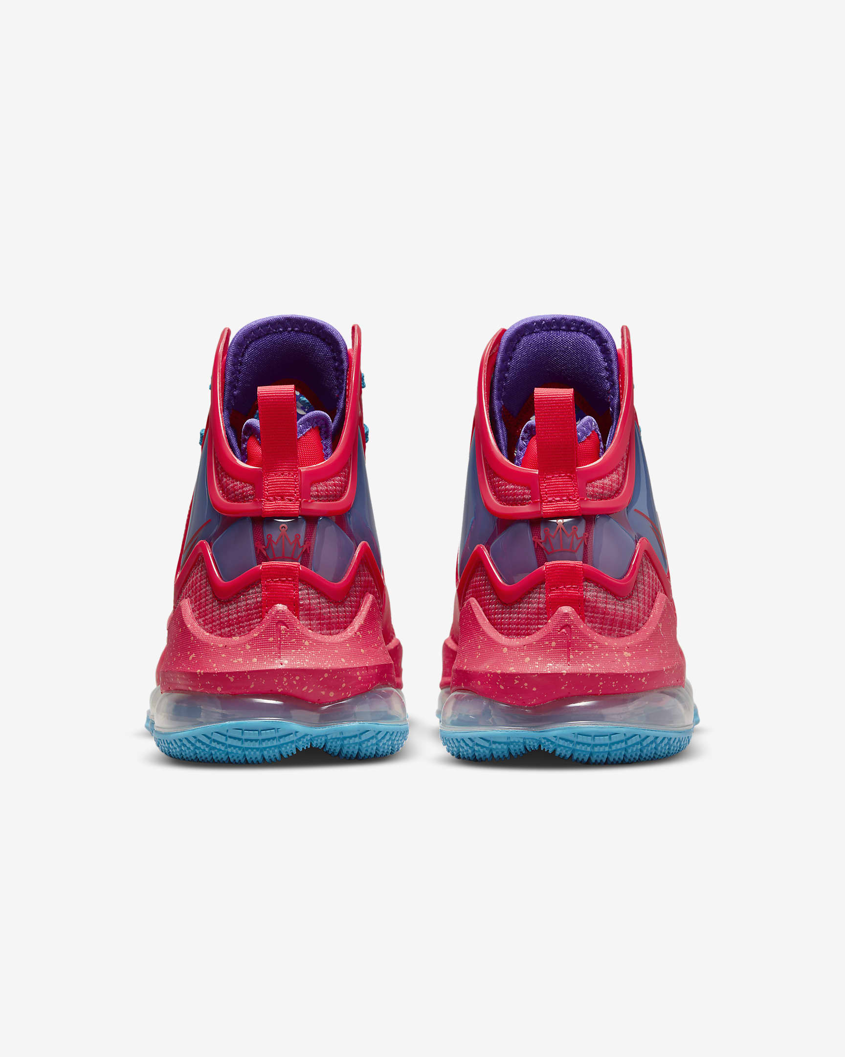 LeBron 19 Basketball Shoes - Siren Red/Laser Blue/Psychic Purple/Siren Red