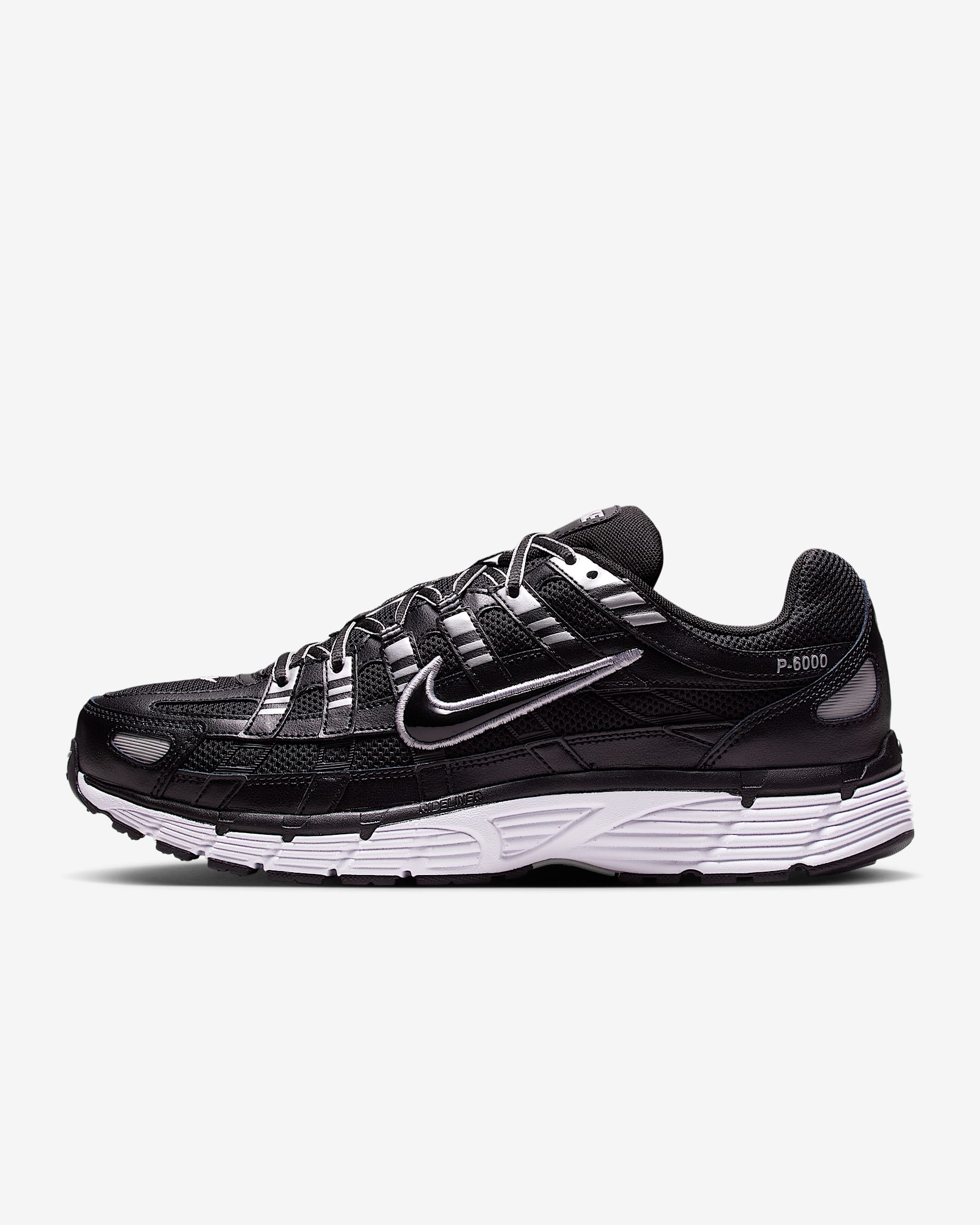 Nike P-6000 Shoes - Black/White/Metallic Silver/Black