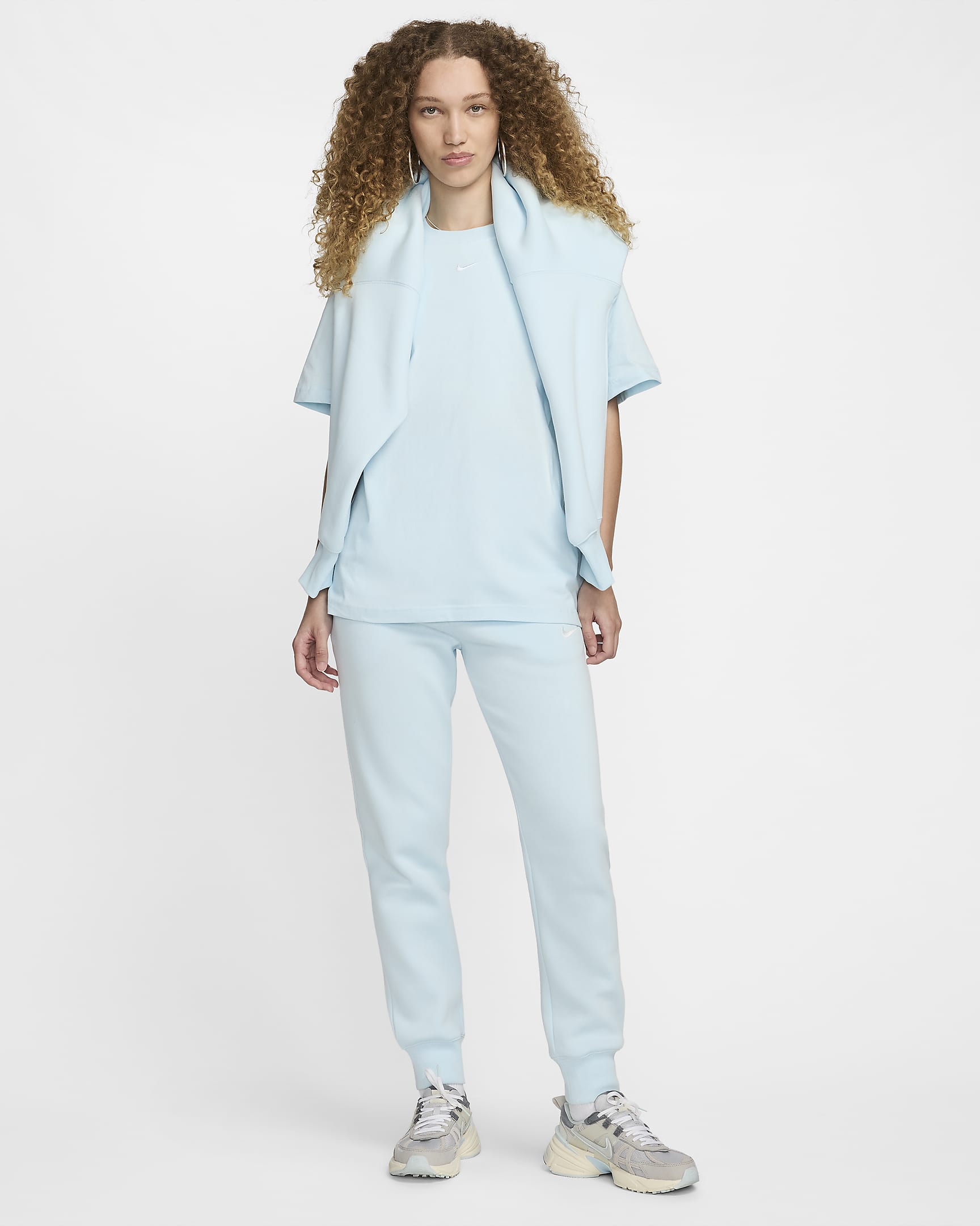 Nike Sportswear Essential Women's T-Shirt - Glacier Blue/White