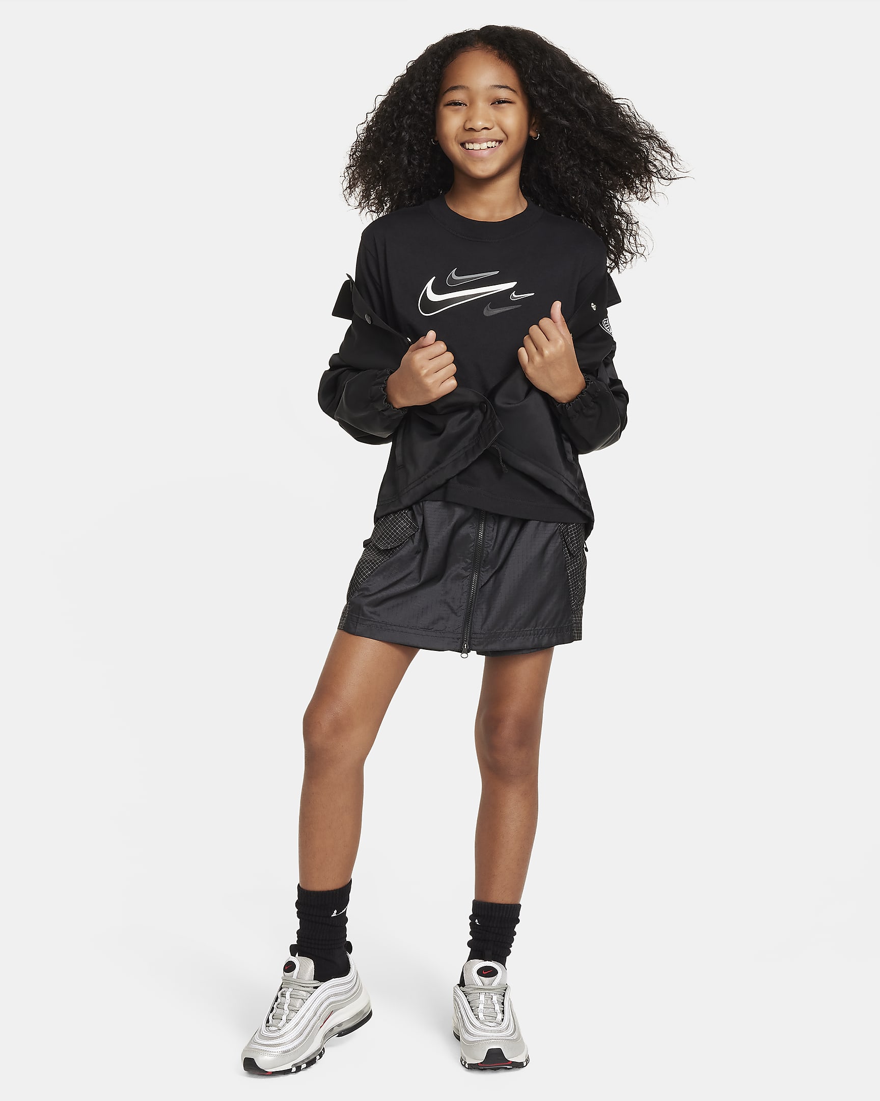 Nike Sportswear Older Kids' (Girls') Boxy T-Shirt. Nike HR