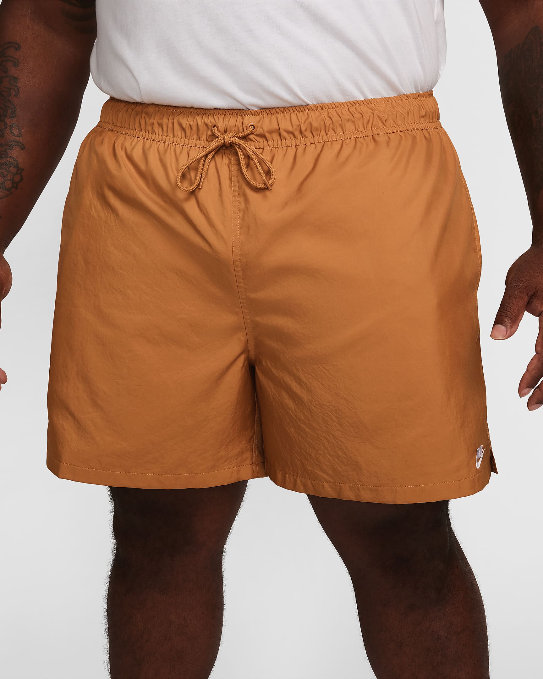 Shorts de tejido Woven Flow para hombre Nike Club - Lino/Blanco