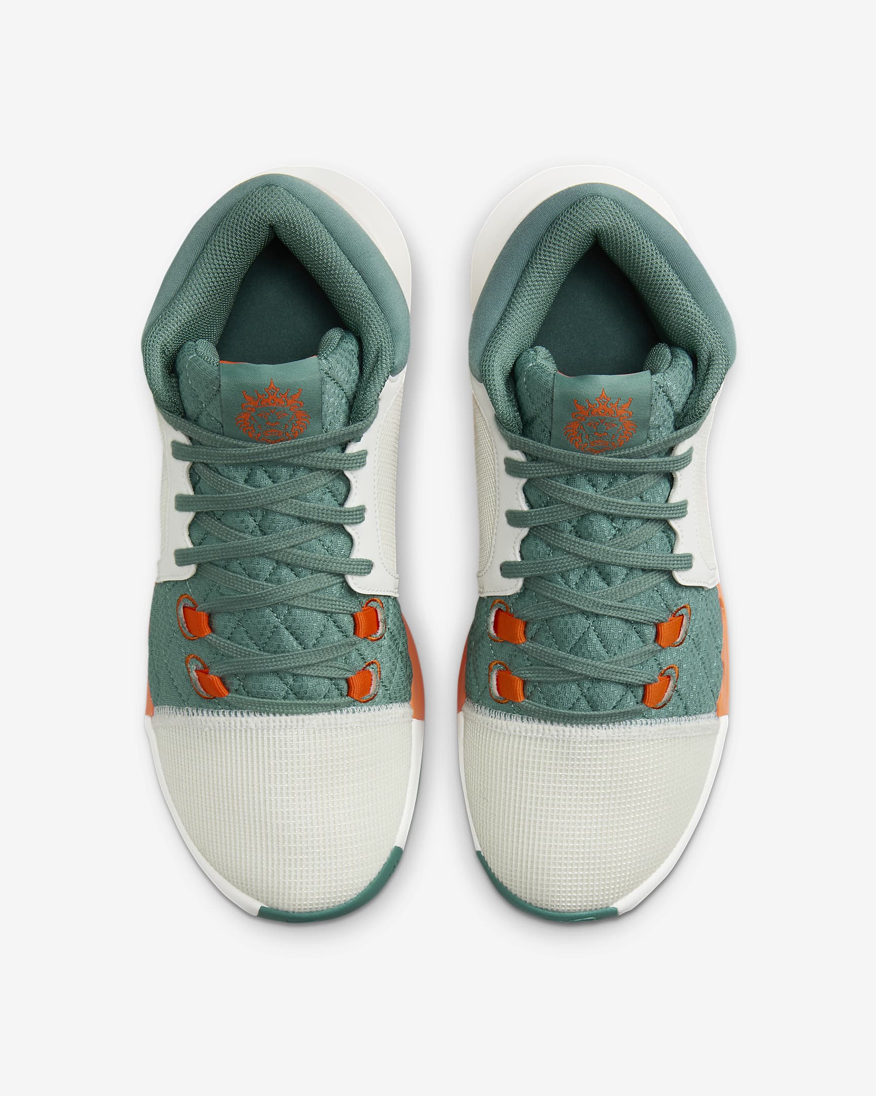 LeBron Witness 8 Basketball Shoes - Sail/Bicoastal/Campfire Orange/Safety Orange