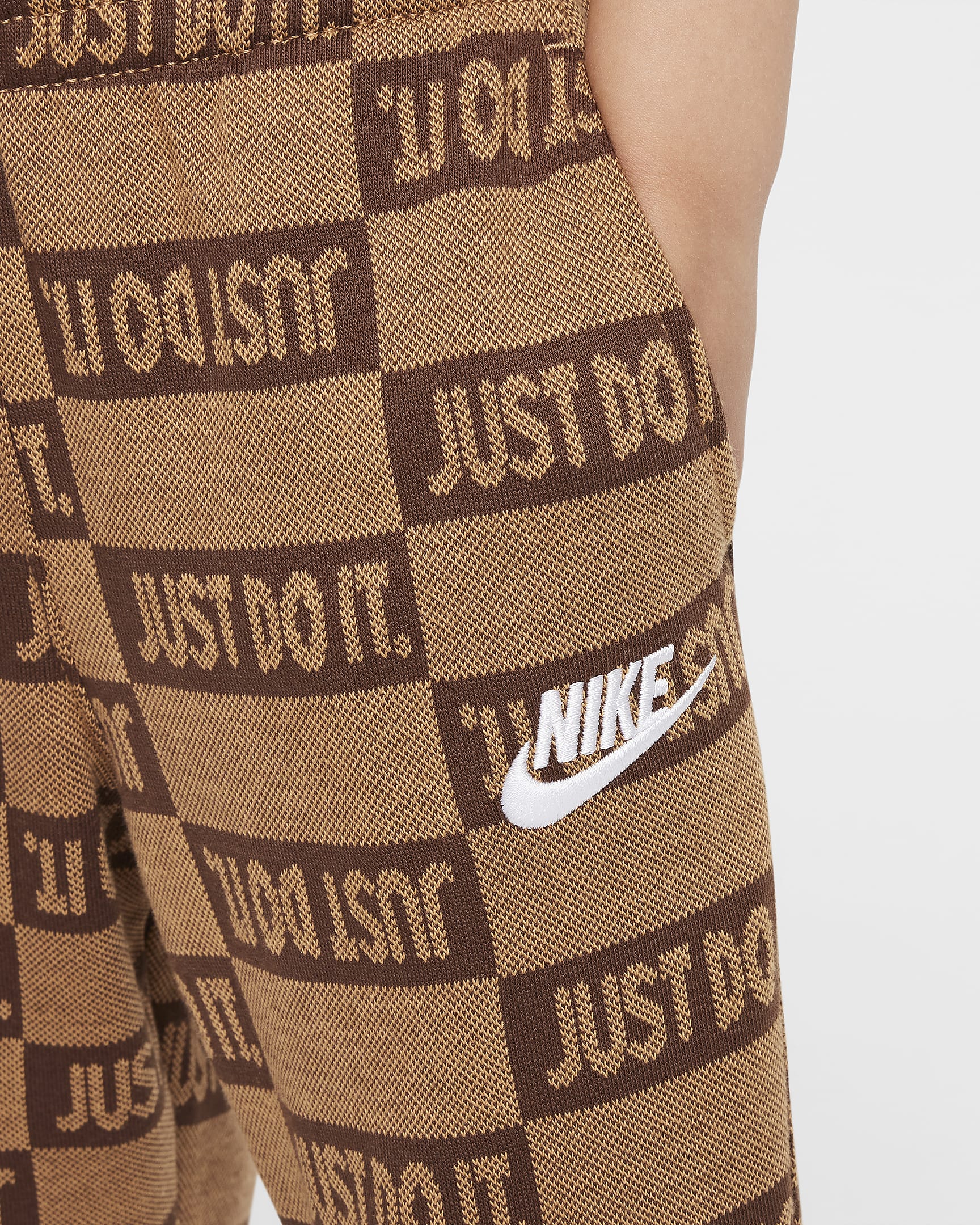 Nike Sportswear Textured Club Toddler Fleece Joggers - Flax