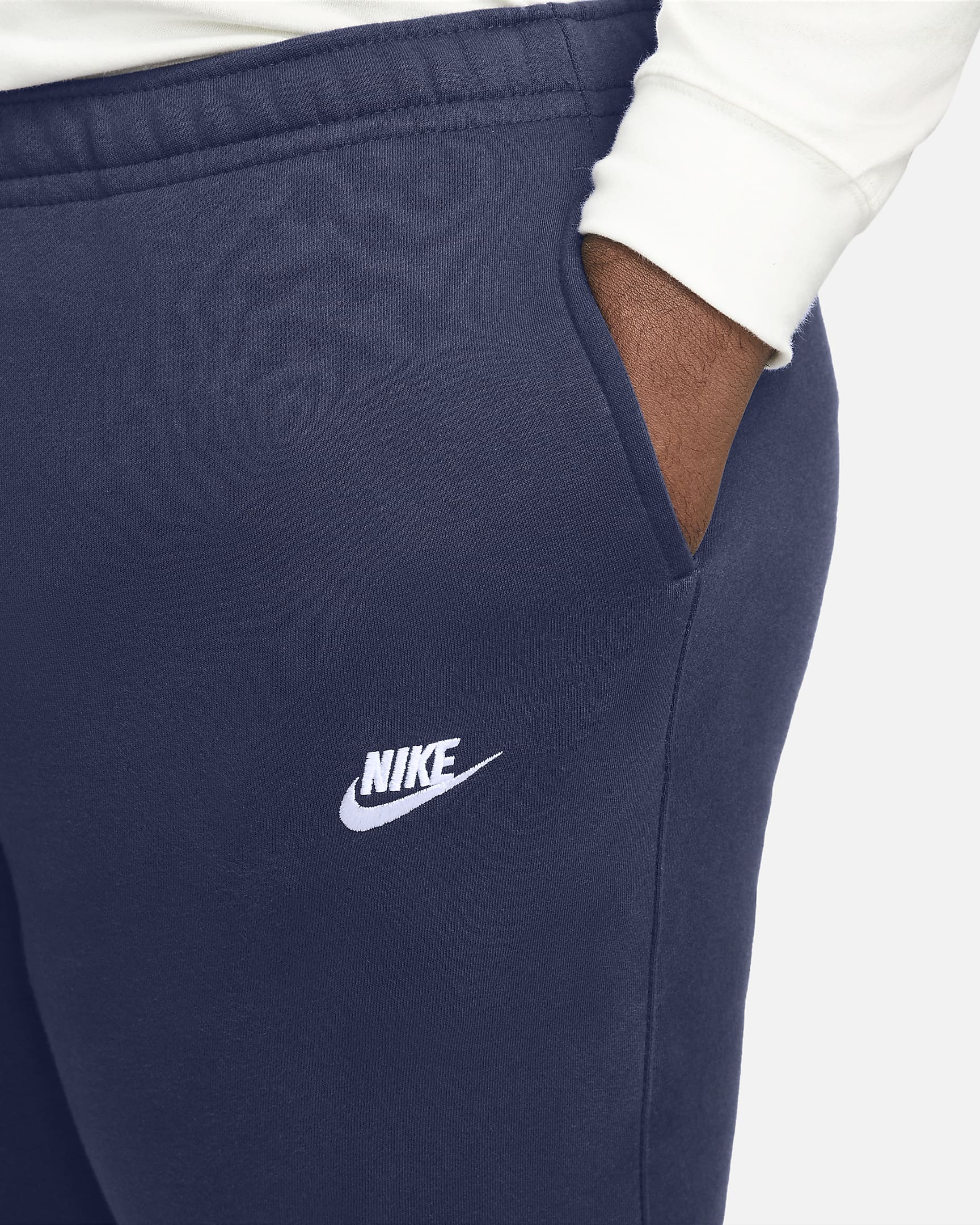 Nike Sportswear Club Fleece Men's Trousers - Midnight Navy/Midnight Navy/White