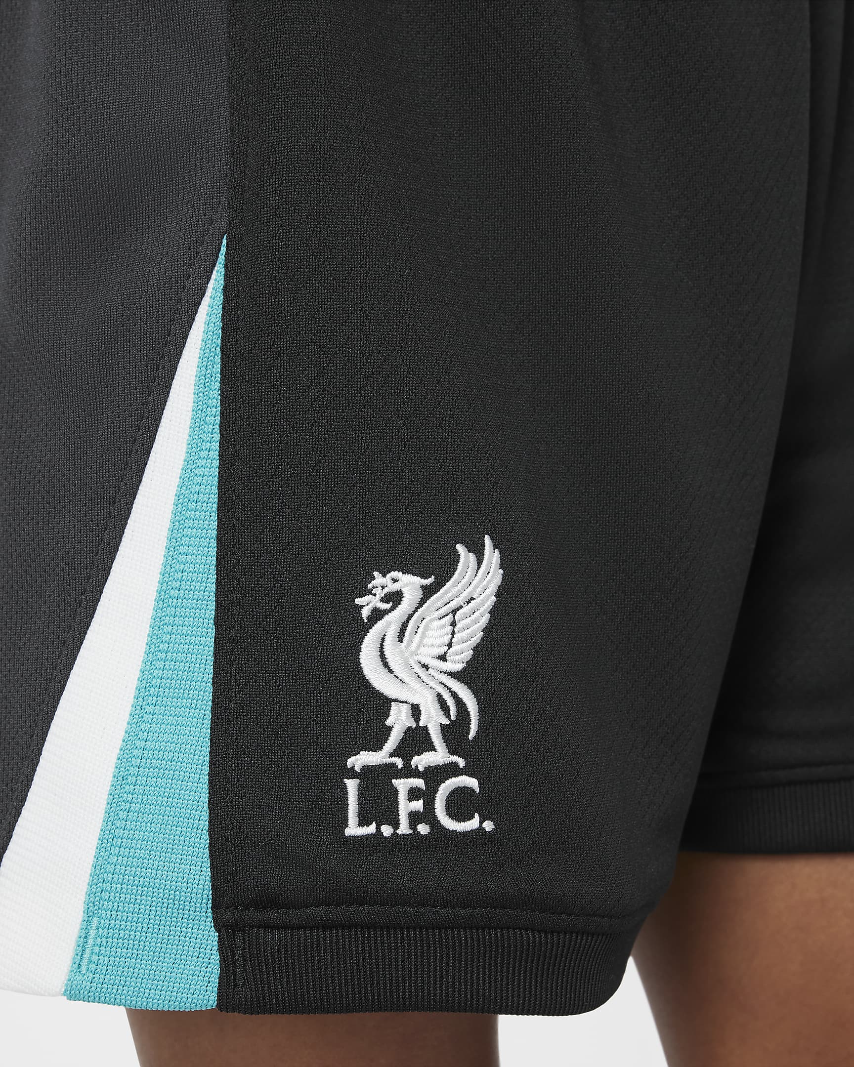 Liverpool FC 2024/25 Stadium Away Nike Football Replica-sæt i tre dele til mindre børn - Night Forest/Anthracite/Washed Teal/Sail