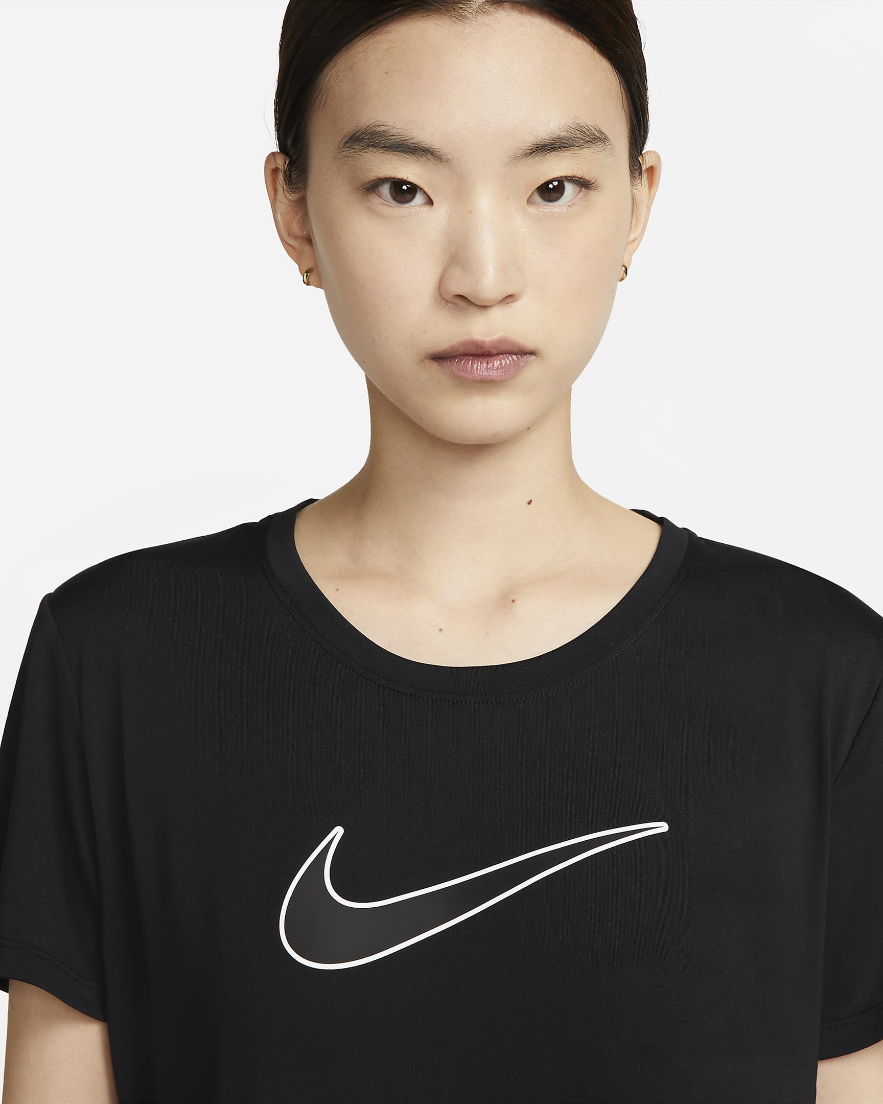 Nike Women's Running Top - Black/Black/White