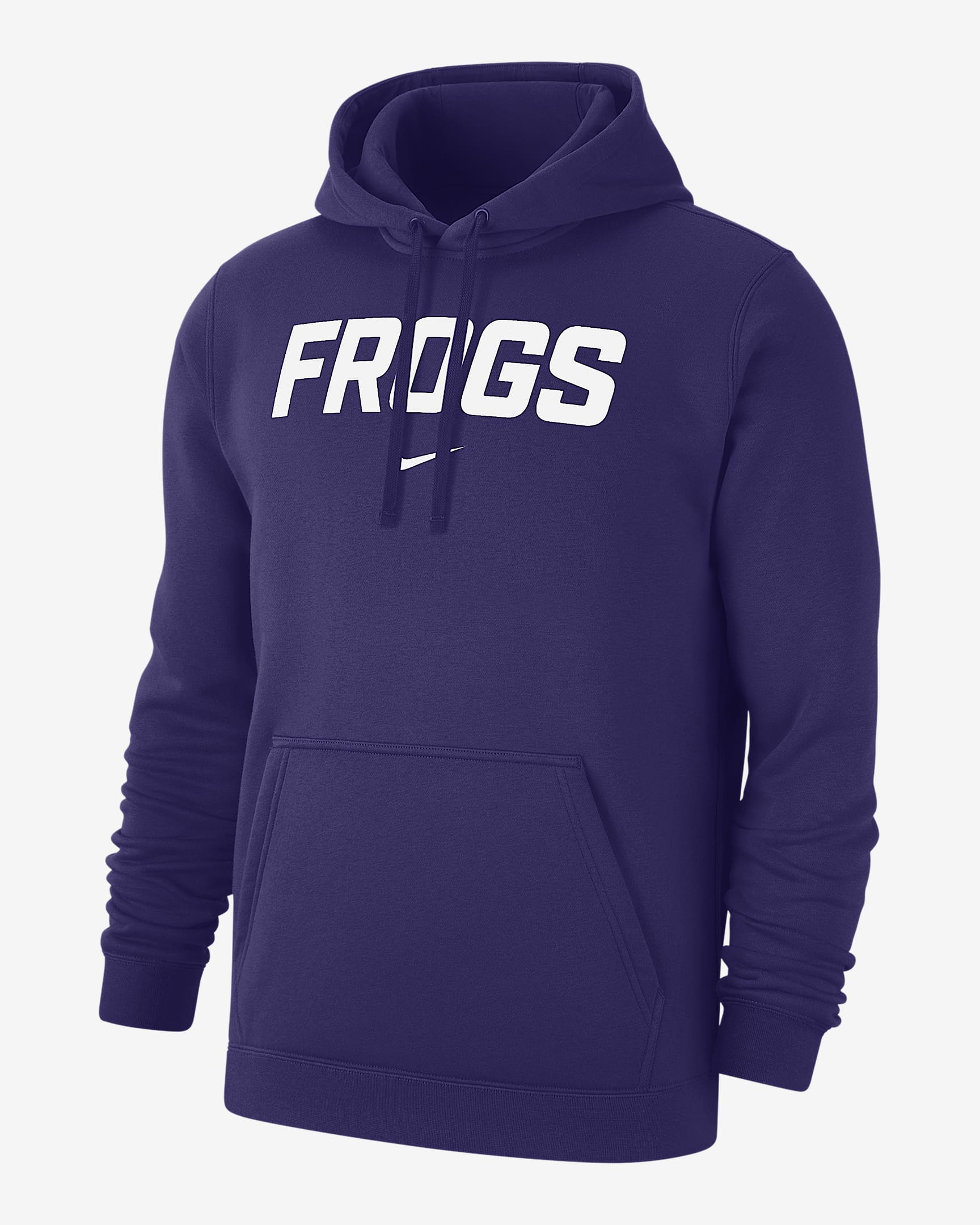Sudadera con gorro sin cierre universitaria Nike para hombre TCU Club Fleece - Orquídea nuevo