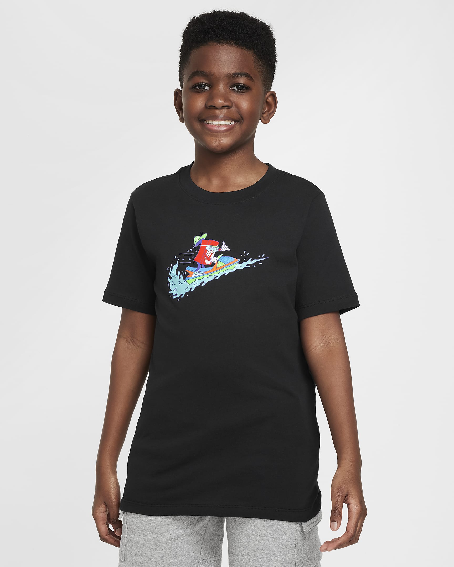 Nike Sportswear Big Kids' T-Shirt - Black