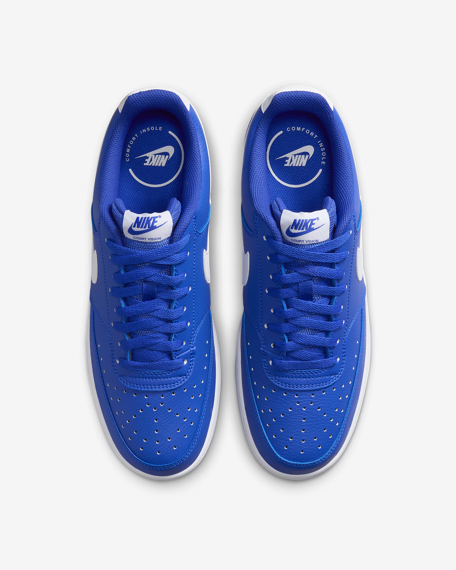 Nike Court Vision Low Men's Shoes - Racer Blue/White