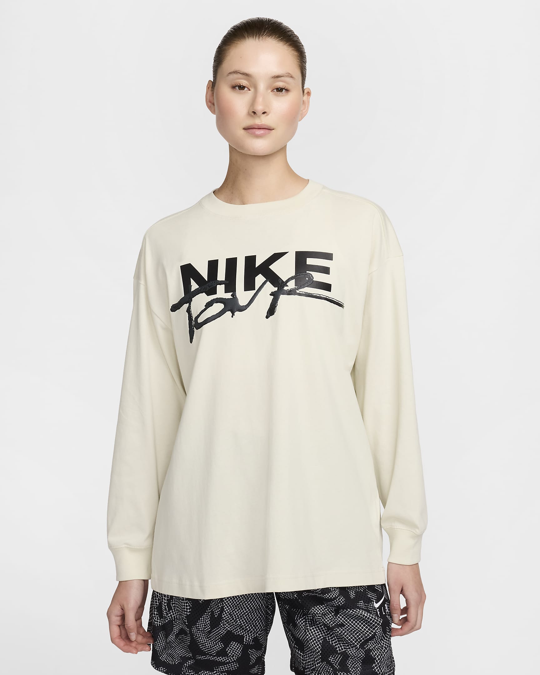 ナイキ ウィメンズ ロングスリーブ Tシャツ - シーグラス
